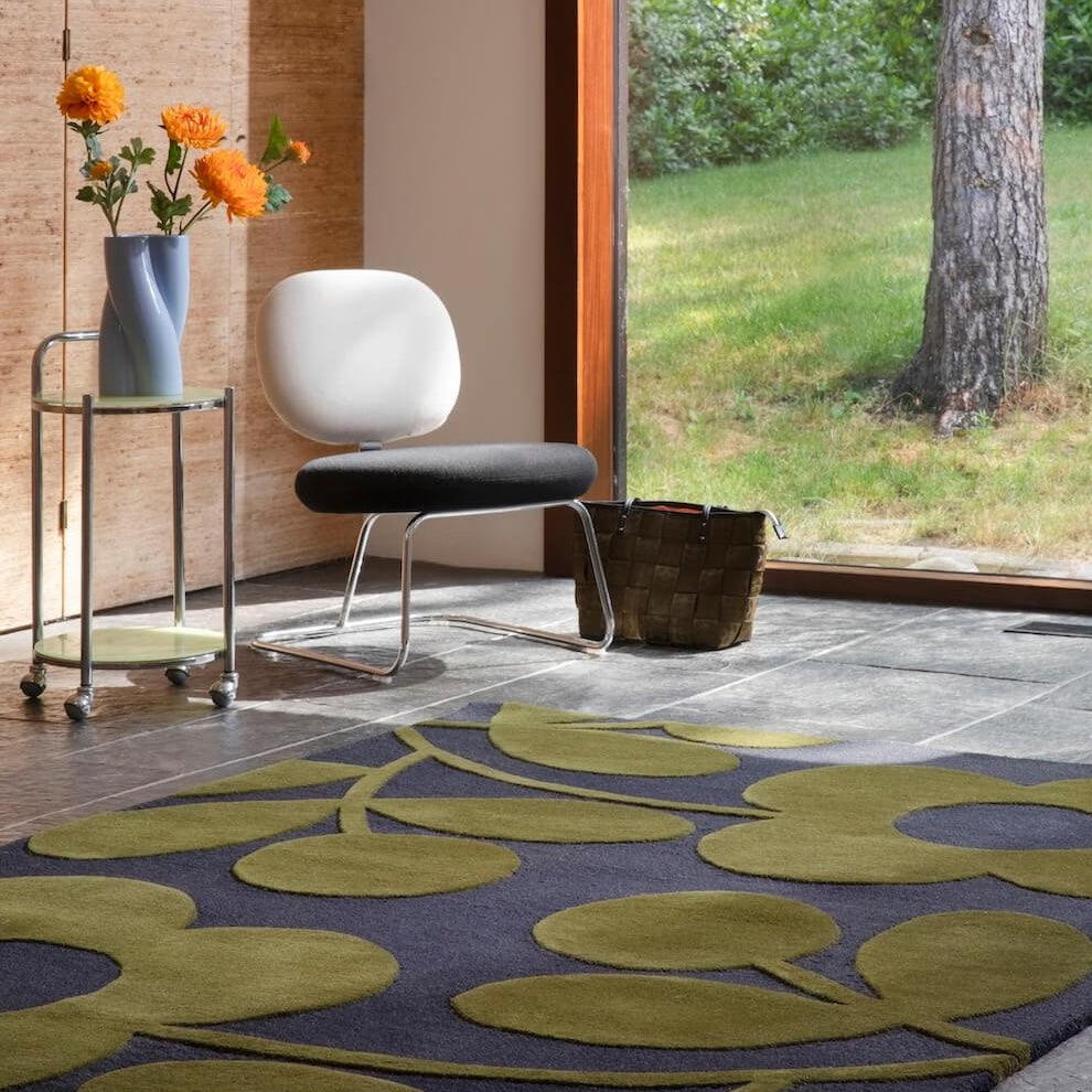 Sprig Stem Rug Marine