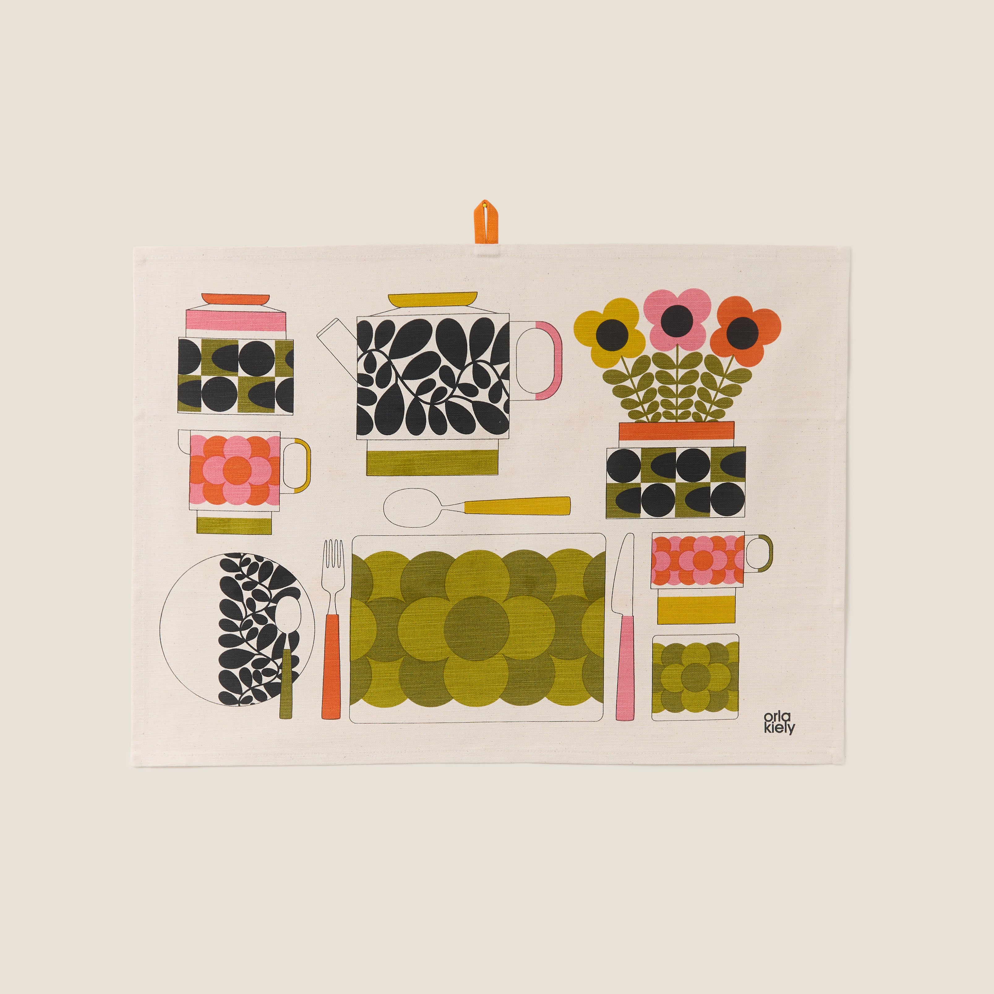Retro Stripe Set of 2 Tea Towels