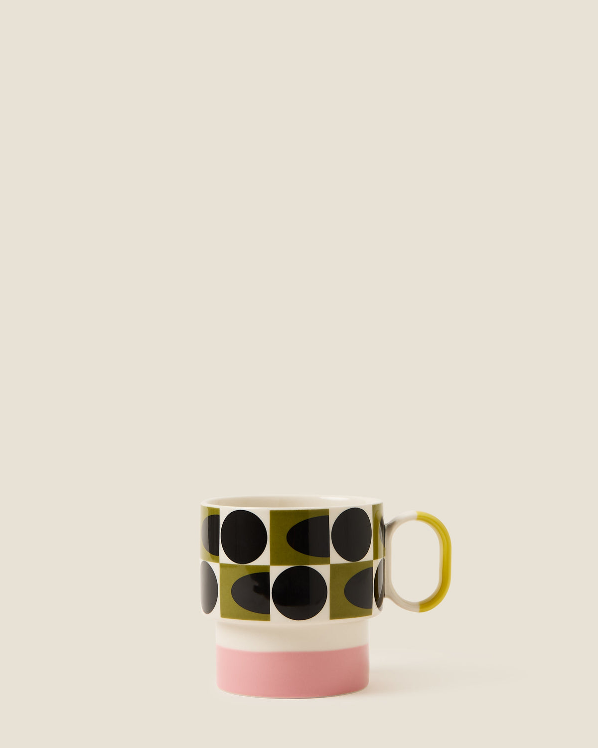 Stacking Mug - Spot Square Oval