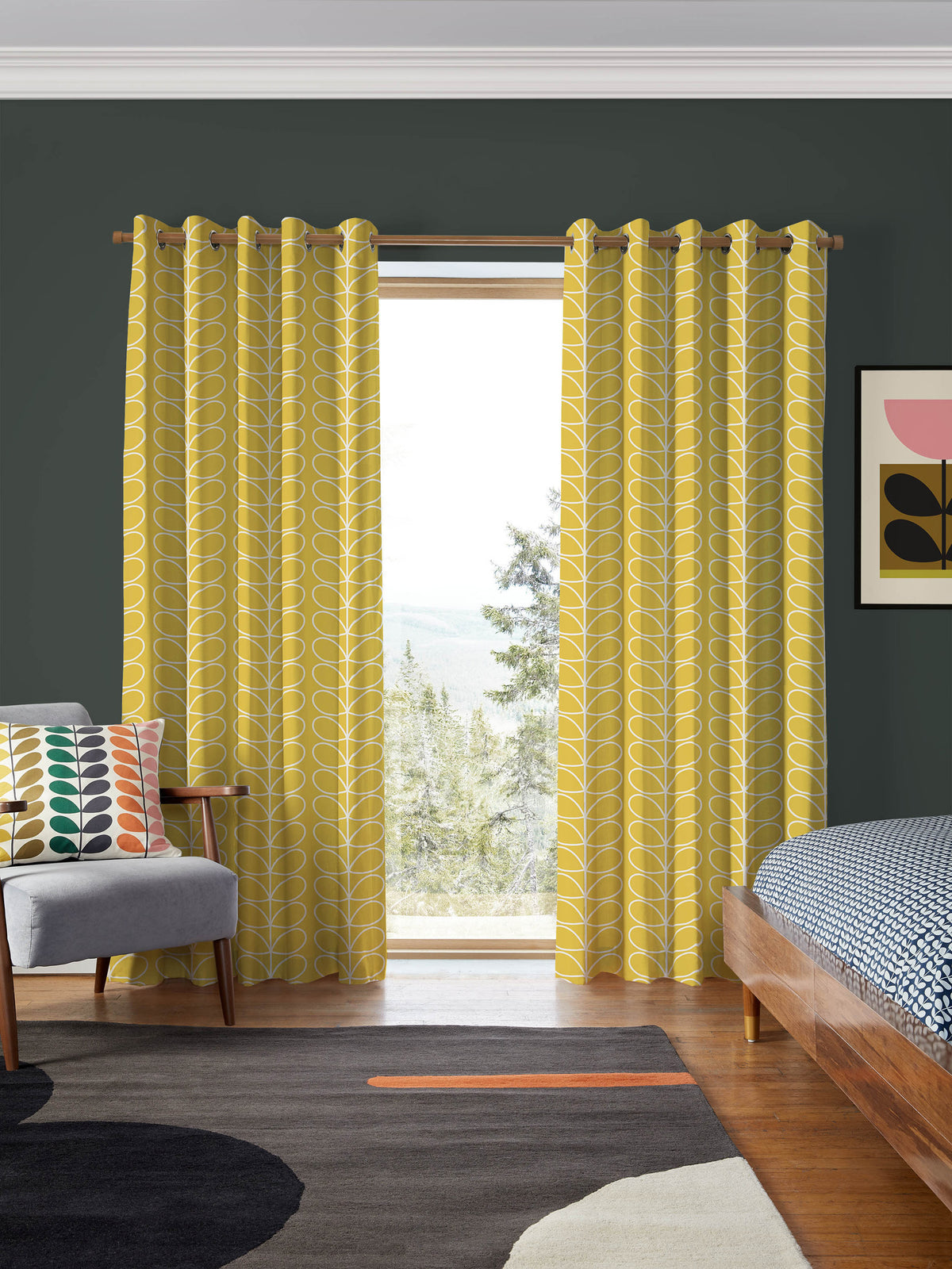 Sunflower Jumbo Linear Stem Made to Measure Curtain