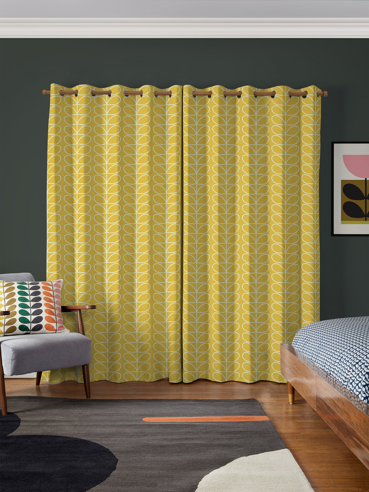 Sunflower Jumbo Linear Stem Made to Measure Curtain
