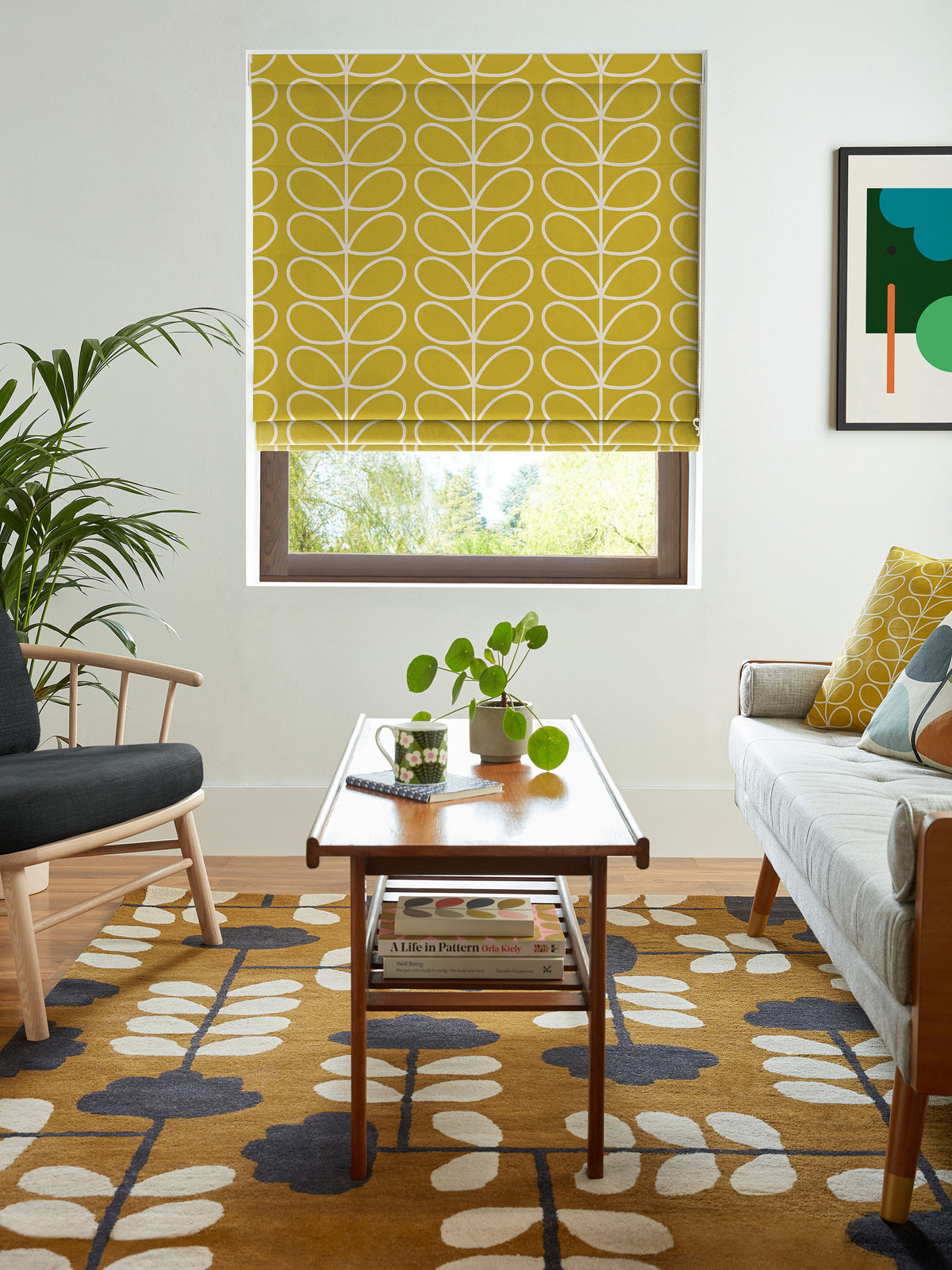 Sunflower Jumbo Linear Stem Made to Measure Roman Blind