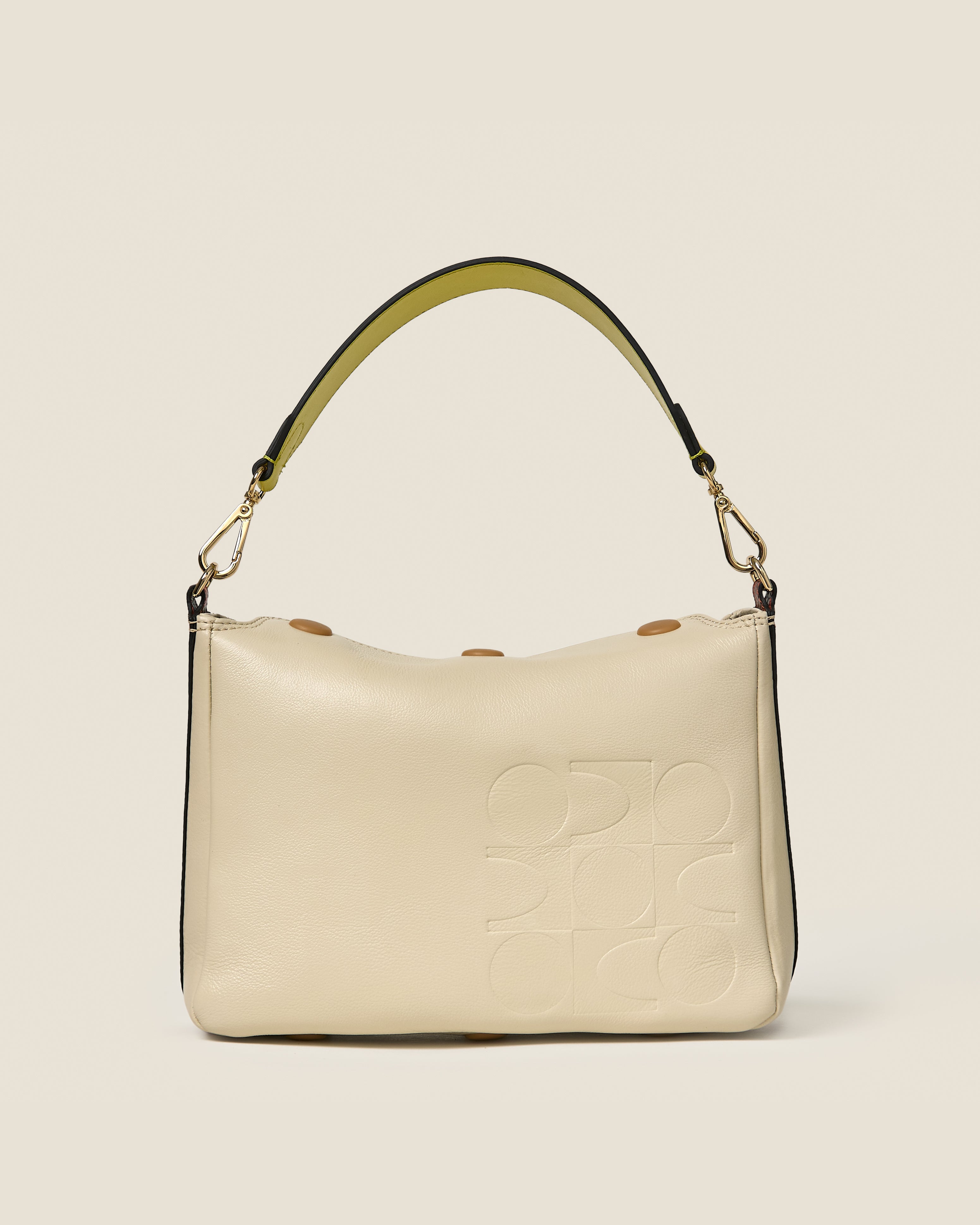 Small Softie Leather Shoulder Bag - White Creme