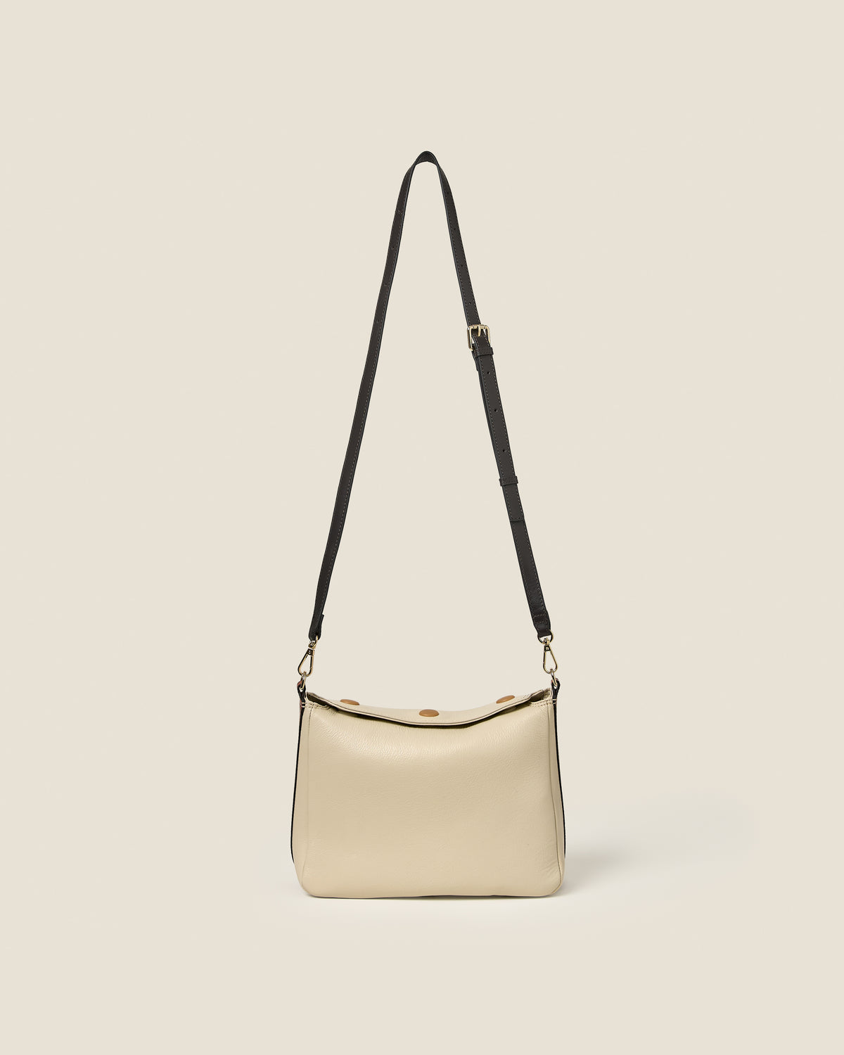Small Softie Leather Shoulder Bag - White Creme