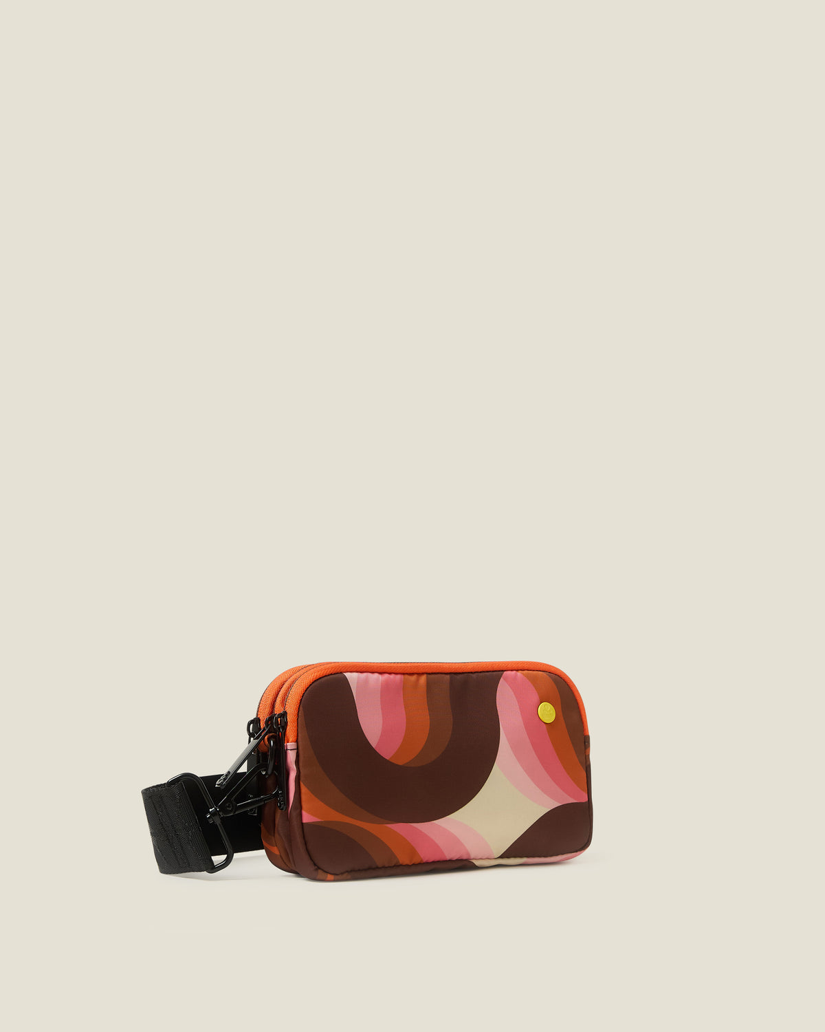 Tripod Crossbody Bag - Rolling Waves Rose