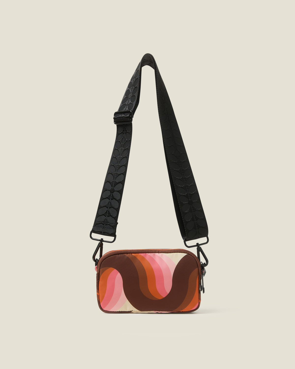 Tripod Crossbody Bag - Rolling Waves Rose
