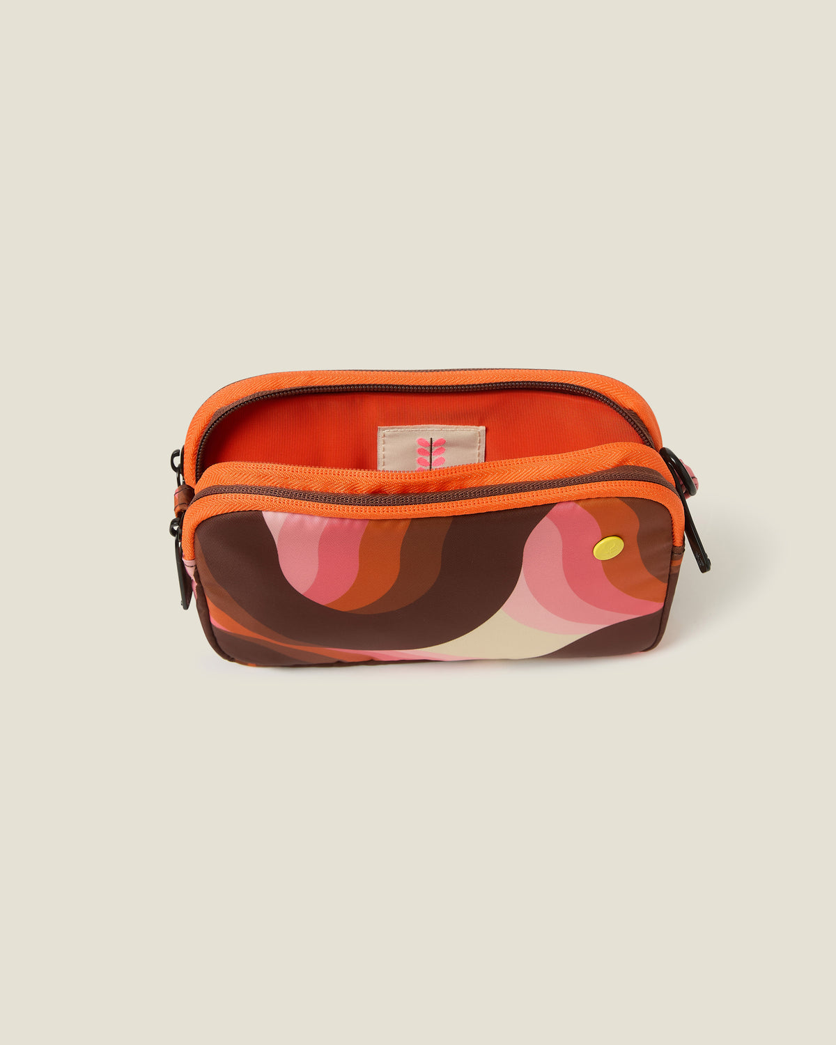 Tripod Crossbody Bag - Rolling Waves Rose