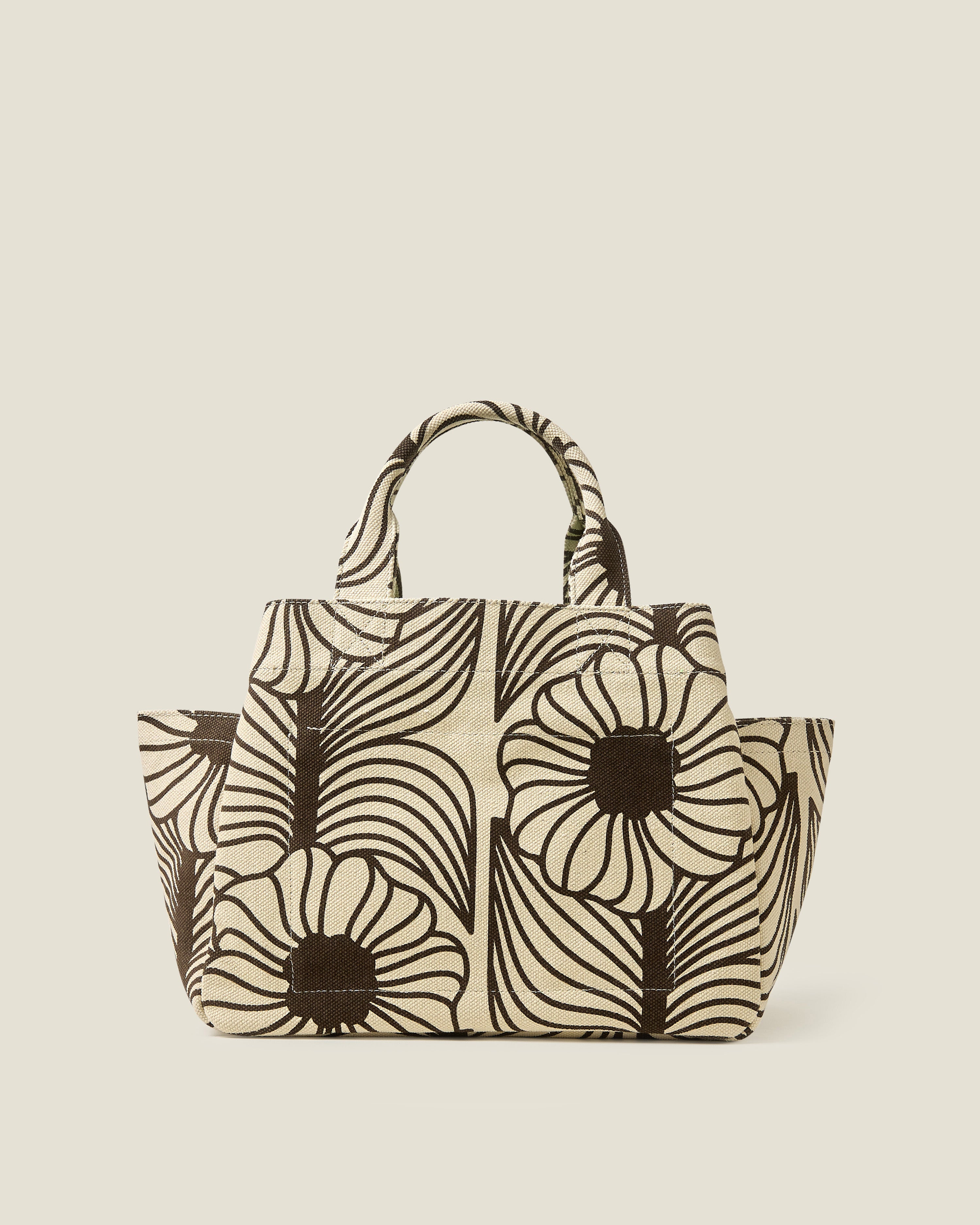 Gable Cotton Canvas Tote - Moonflower Desert