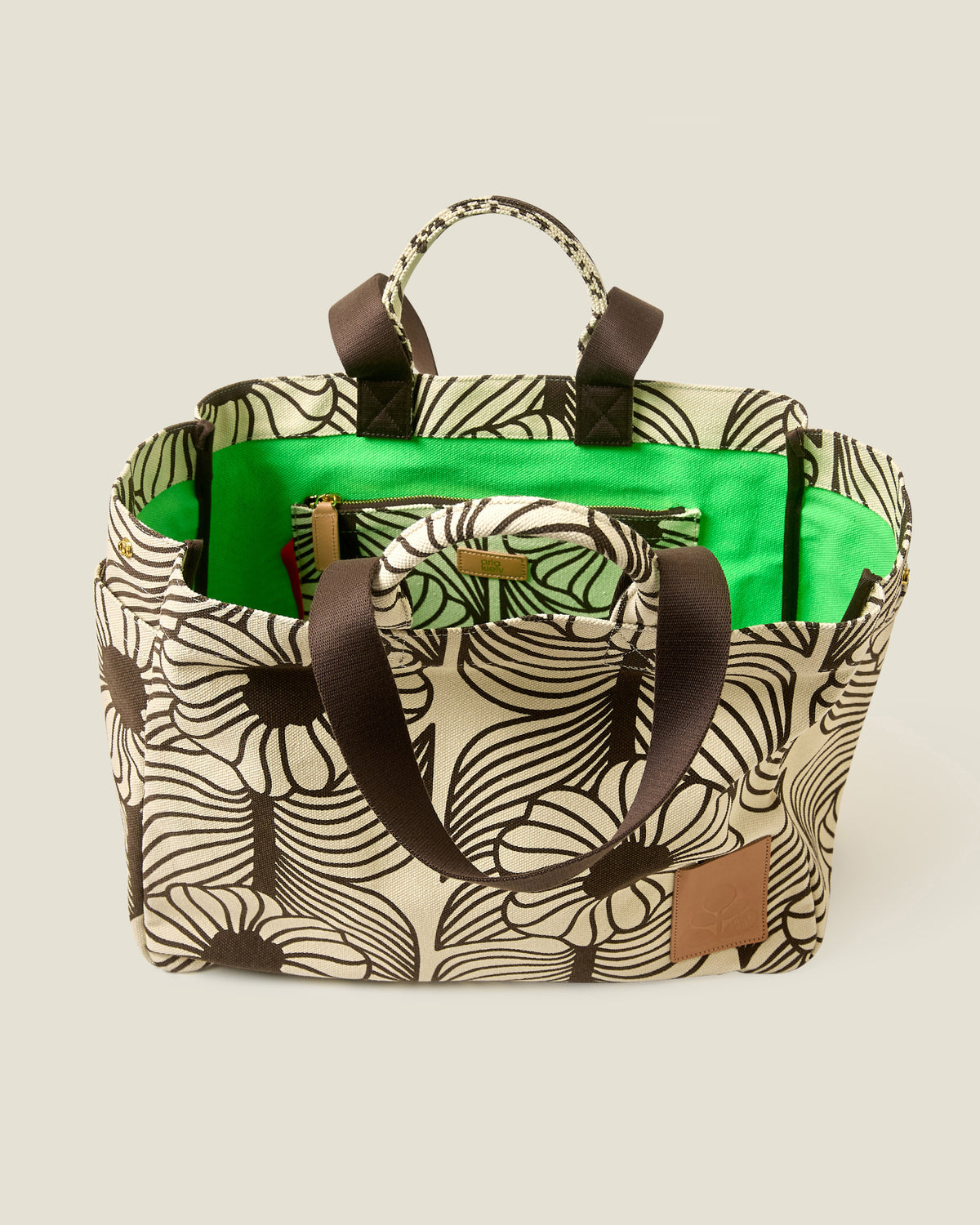 Gable Cotton Canvas XL Tote - Moonflower Desert