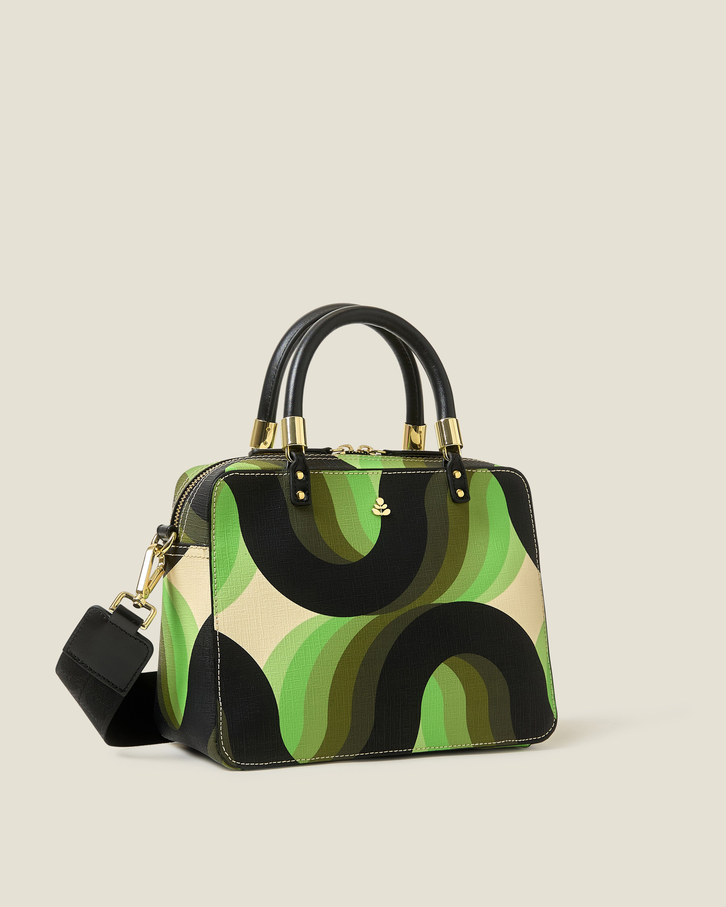 Medium Block Handbag - Rolling Waves Electra