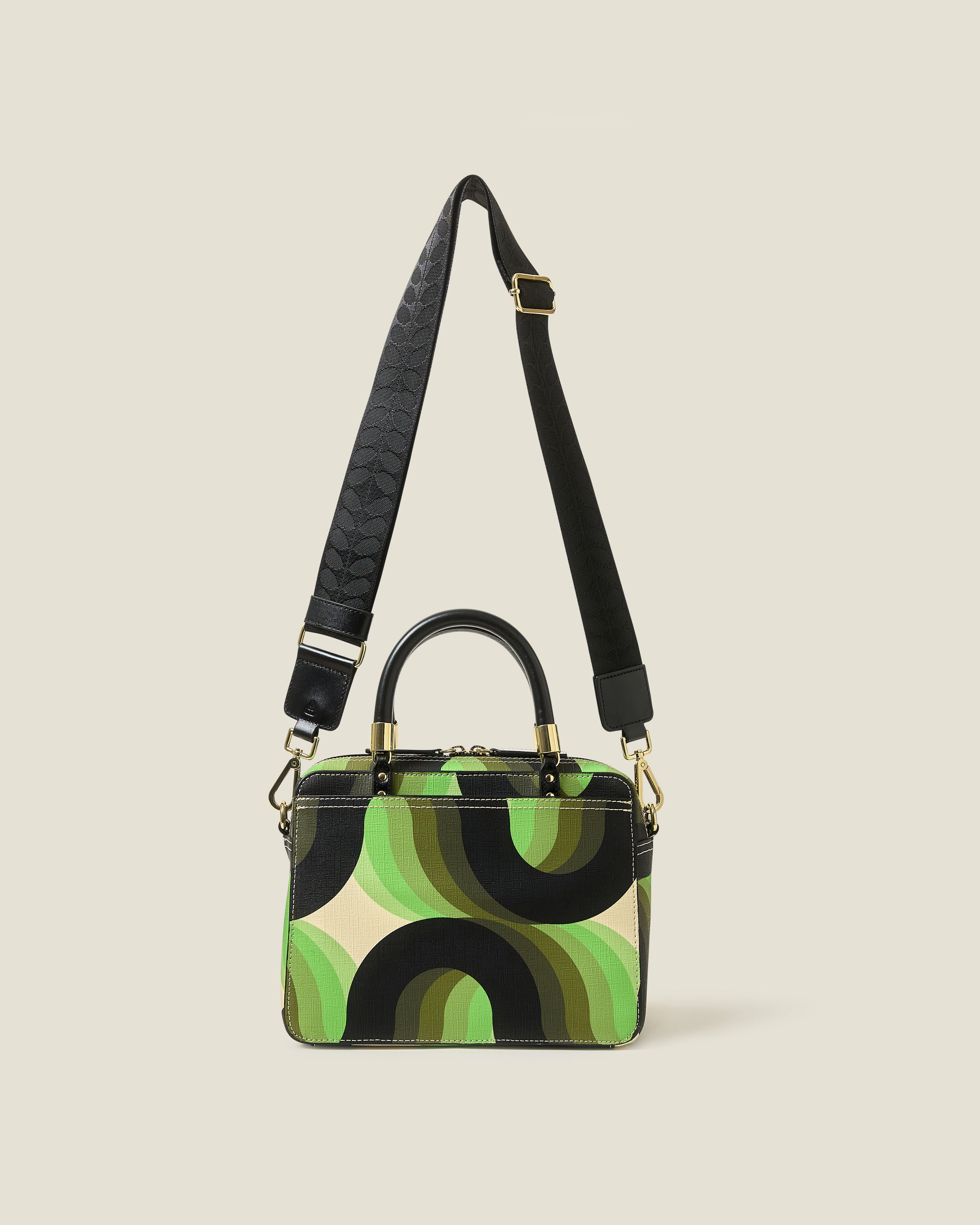 Medium Block Handbag - Rolling Waves Electra