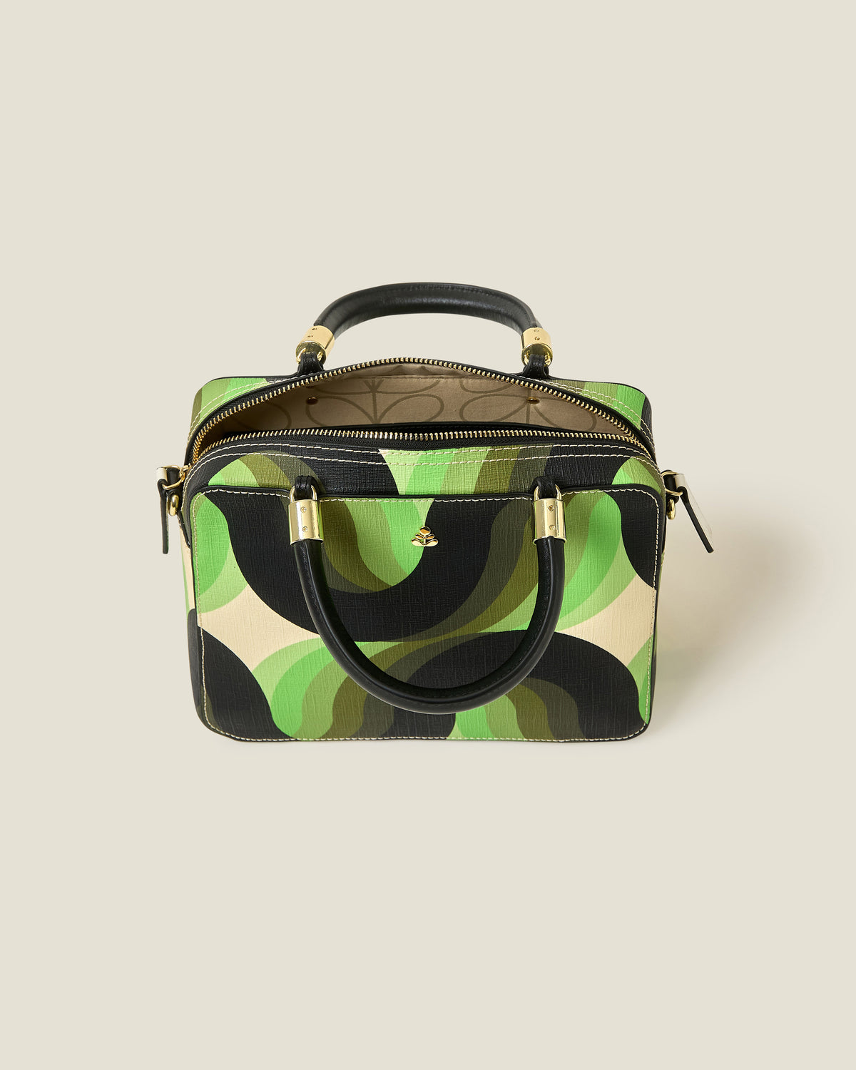 Medium Block Handbag - Rolling Waves Electra