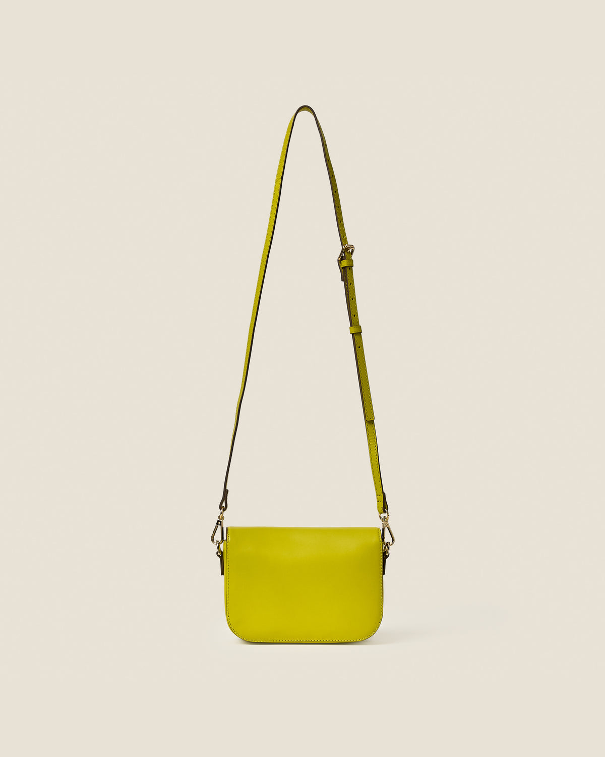 Mini Eclipse Leather Crossbody Bag - Chartreuse