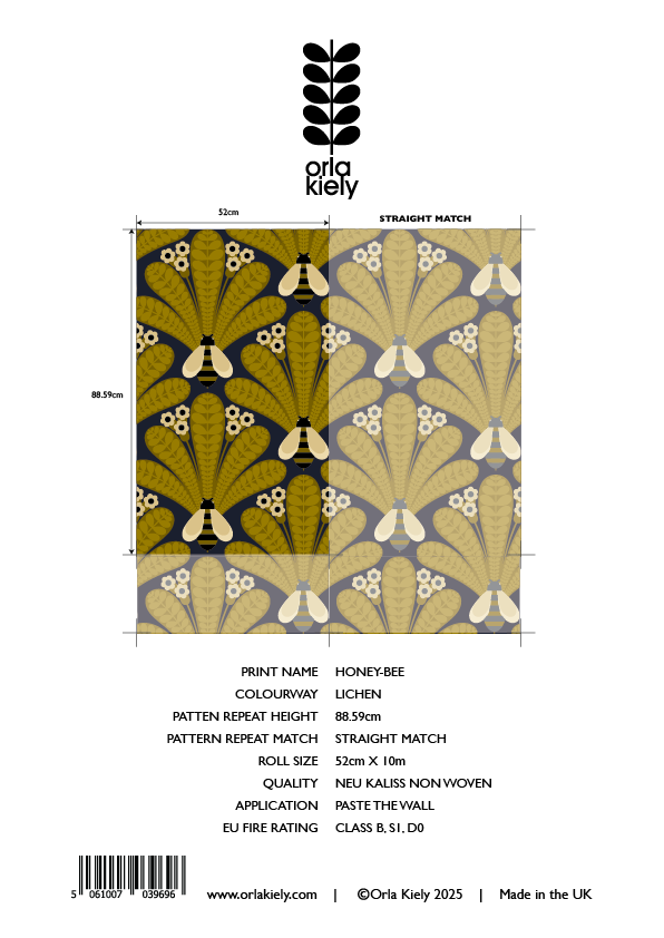 Honey-Bee Lichen Wallpaper Sample