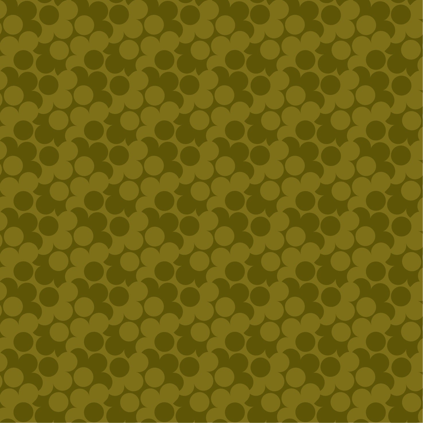 Puzzle Flower Olive Wallpaper