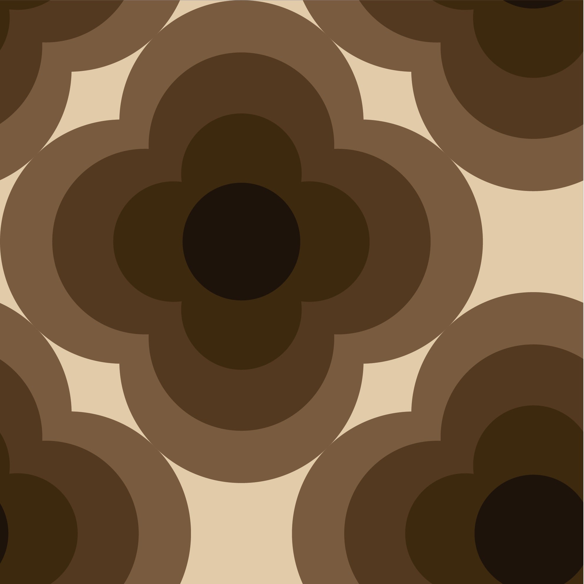 Radial Flower Mushroom Wallpaper