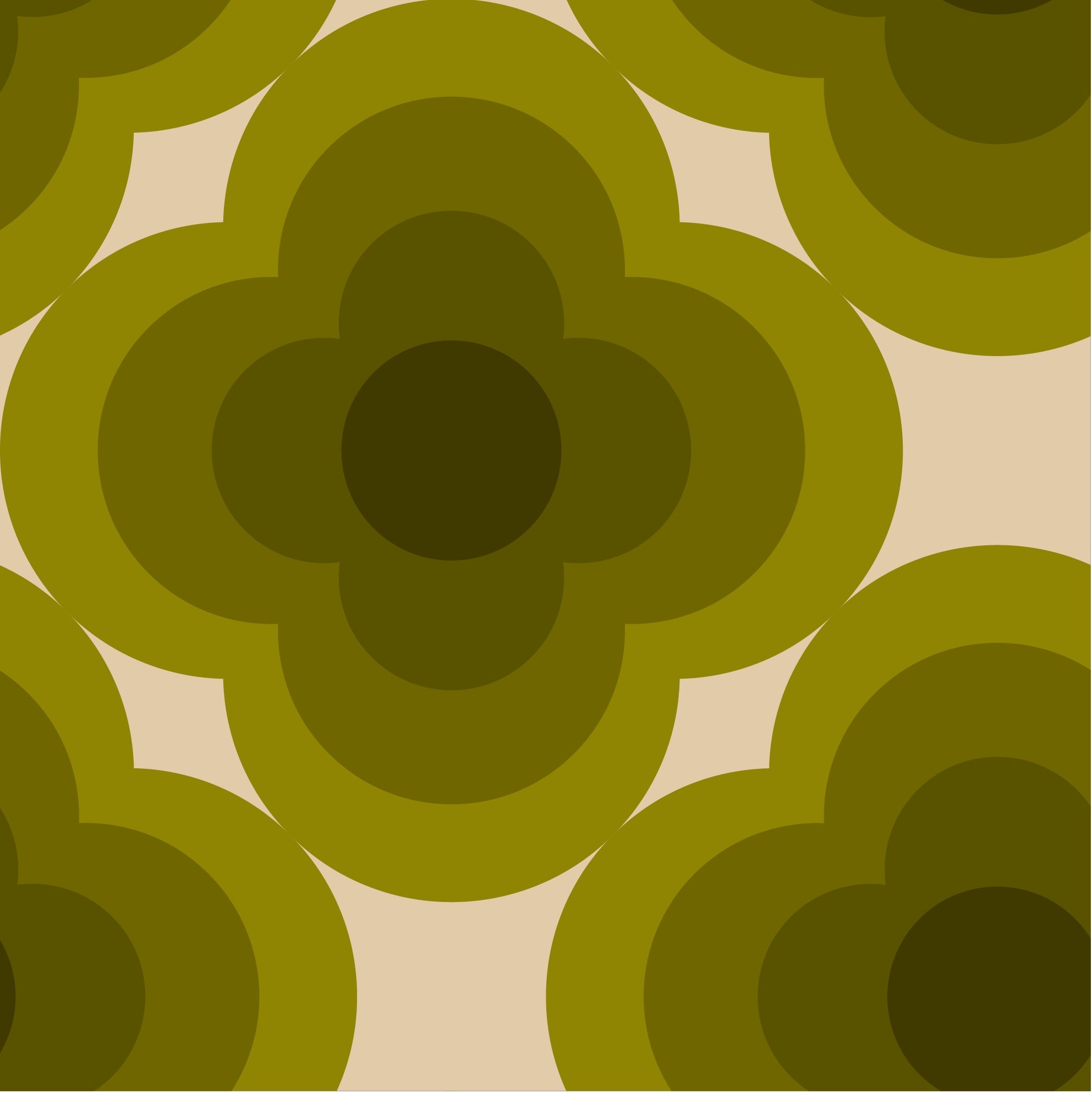 Radial Flower Seagrass Wallpaper Sample