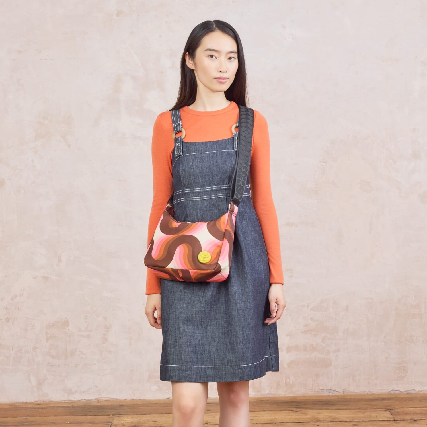 Ratio Small Hobo Bag - Rolling Waves Rose