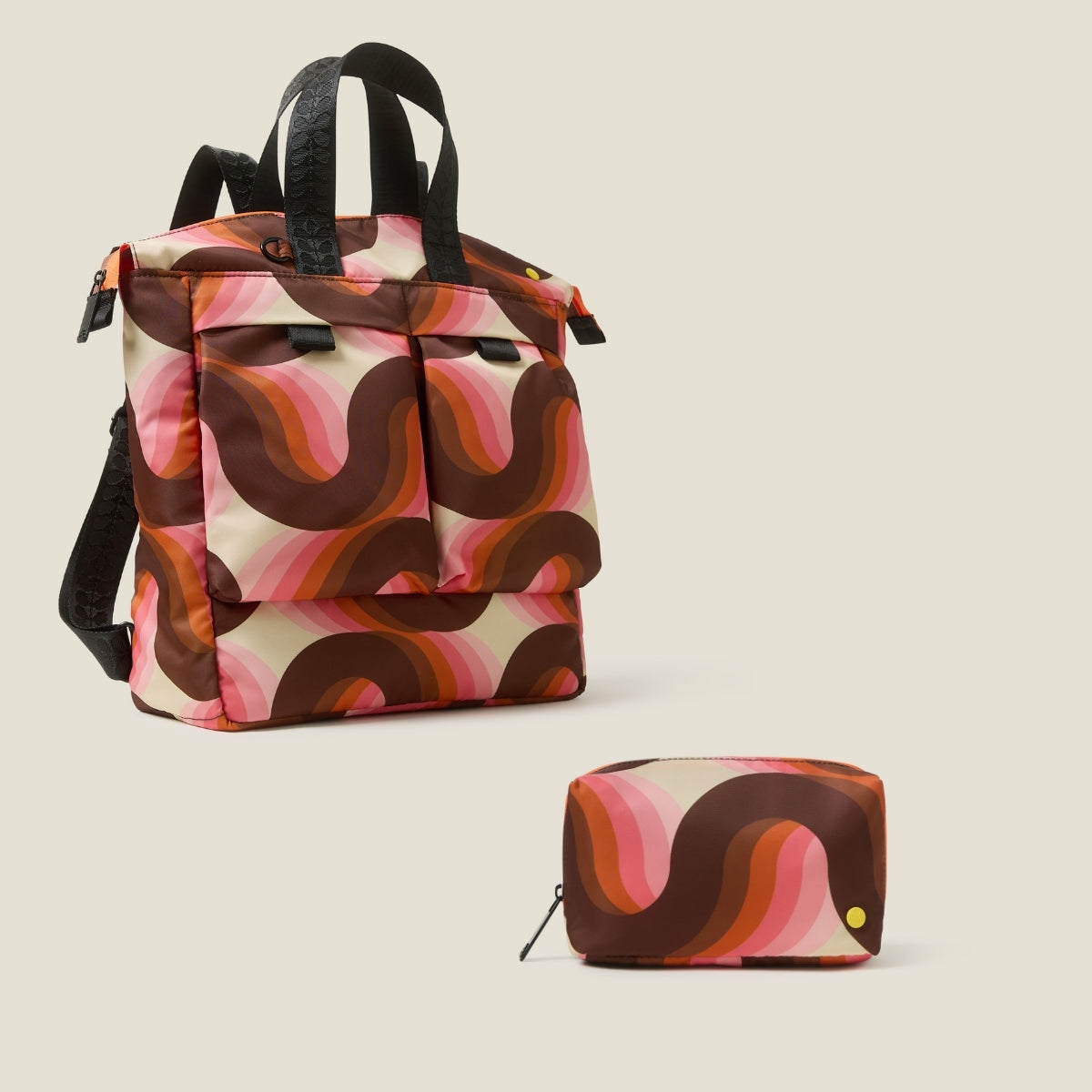 Axis Backpack & Beta Pouch Bundle - Rolling Waves Rose