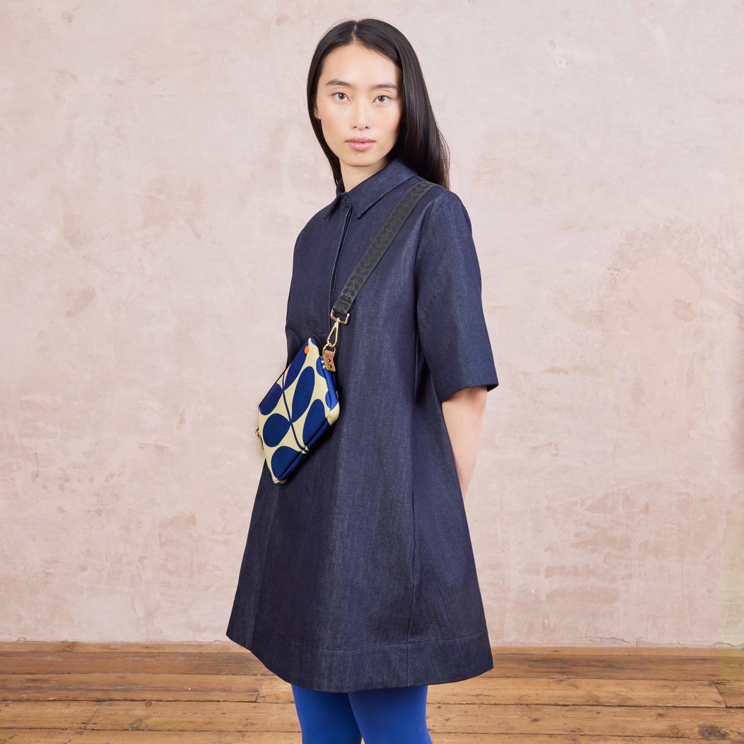 Slim Crossbody - Solid Stem Indigo