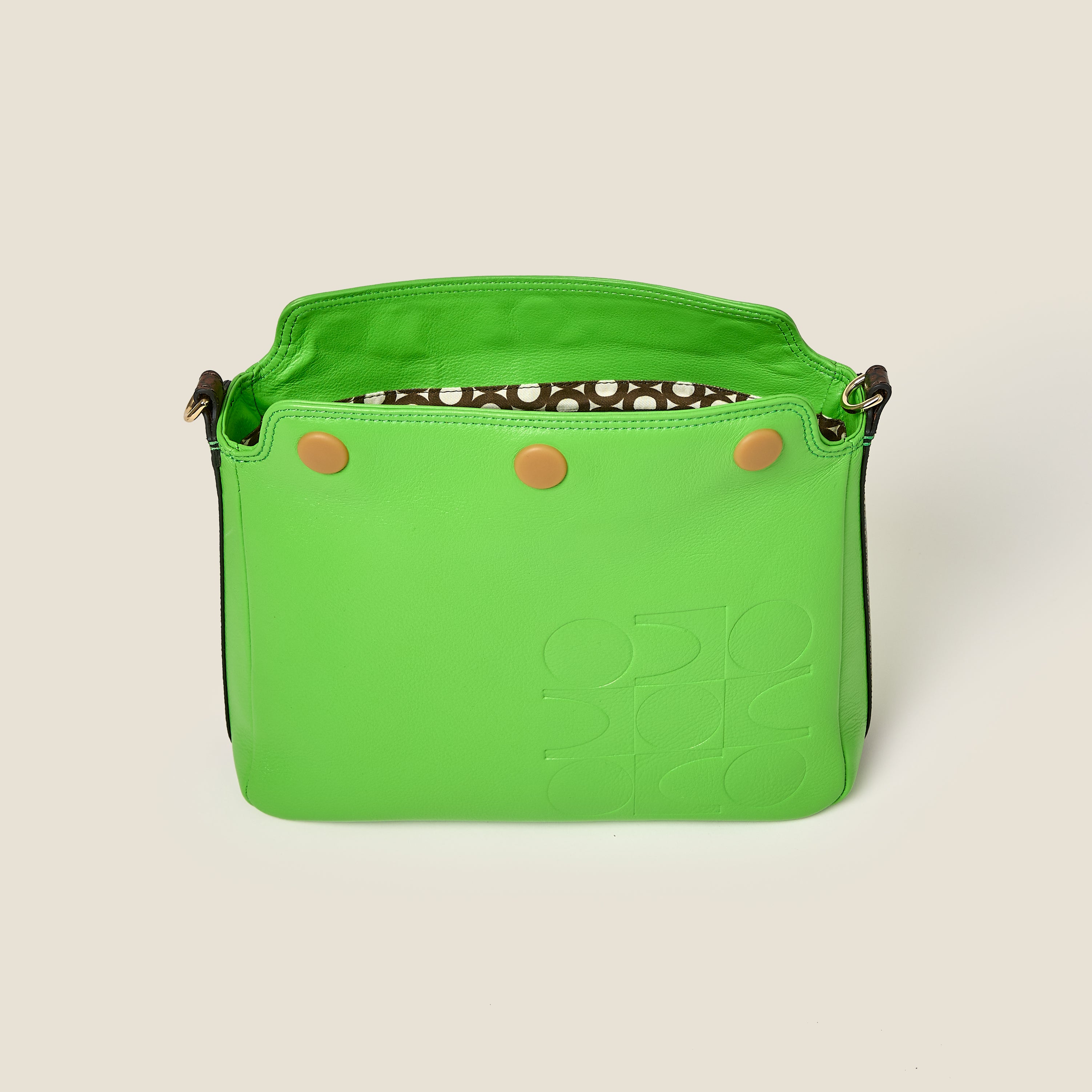 Small Softie Leather Shoulder Bag - Lawn Green