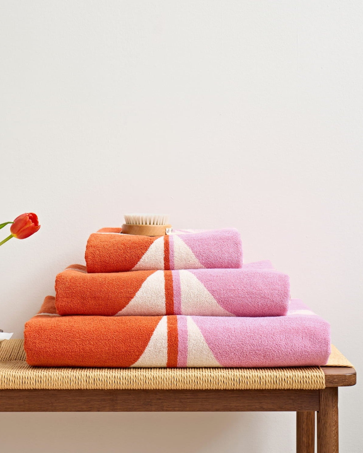 Stem Bloom Duo Towels - Blush