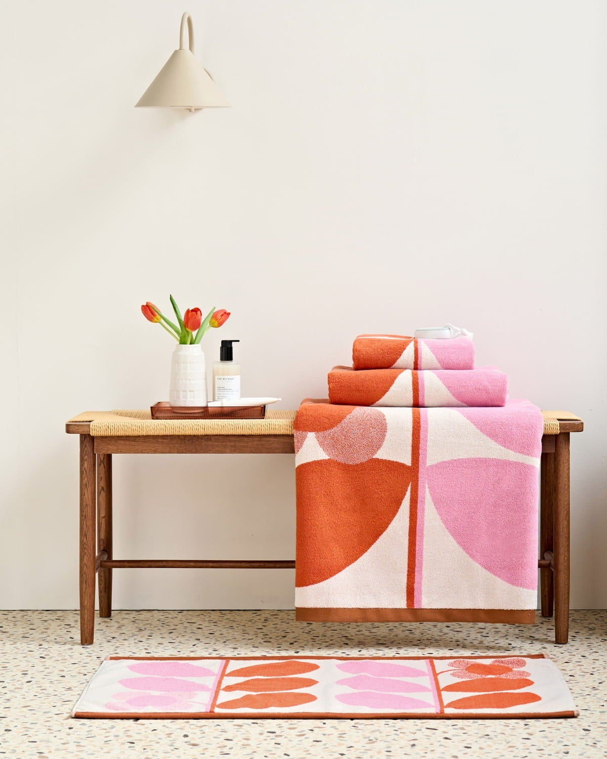 Stem Bloom Duo Towels - Blush