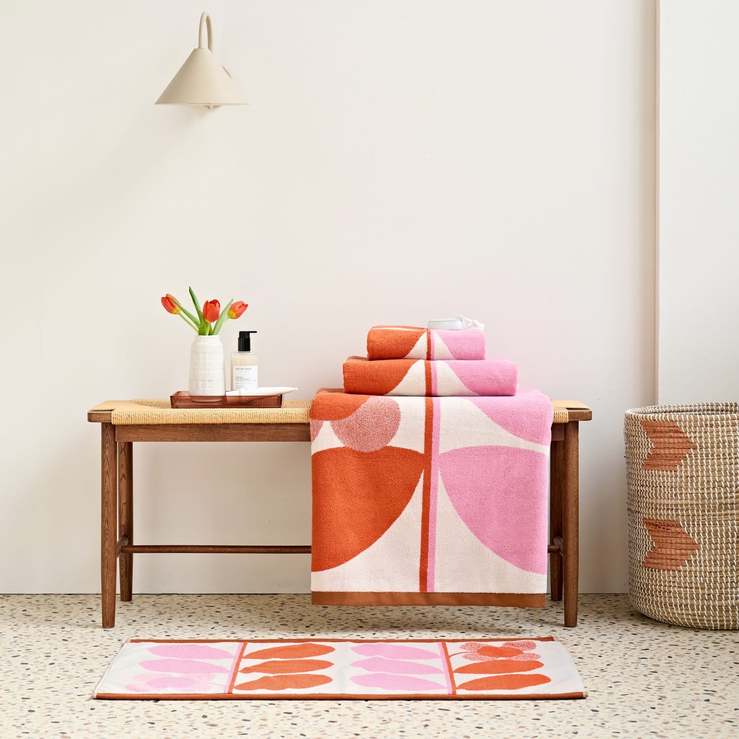 Stem Bloom Duo Towels Blush