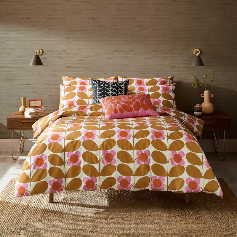 Saffron stem Orla Kiely bed linen