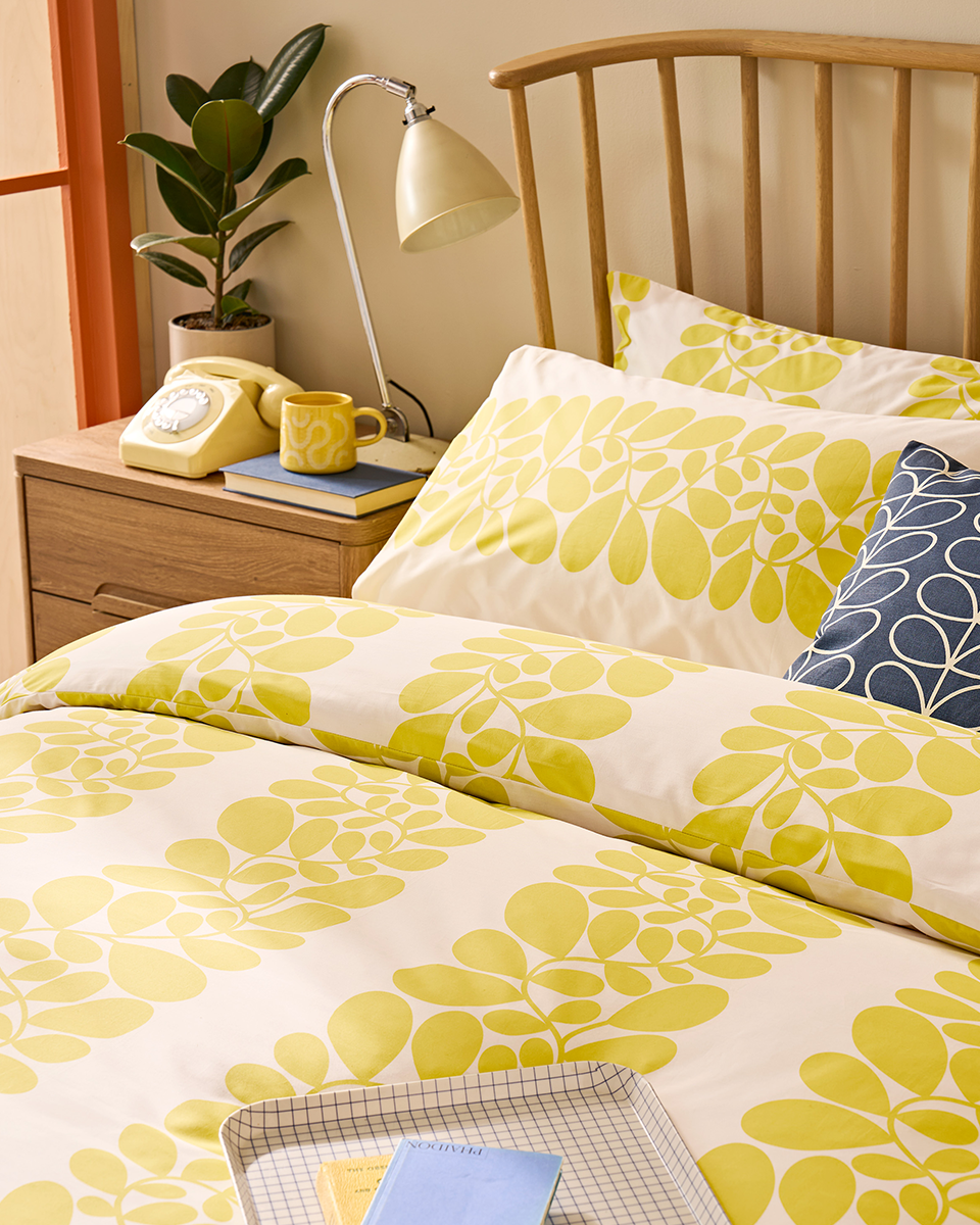 Sycamore Stripe Bed Linen Set - Yellow