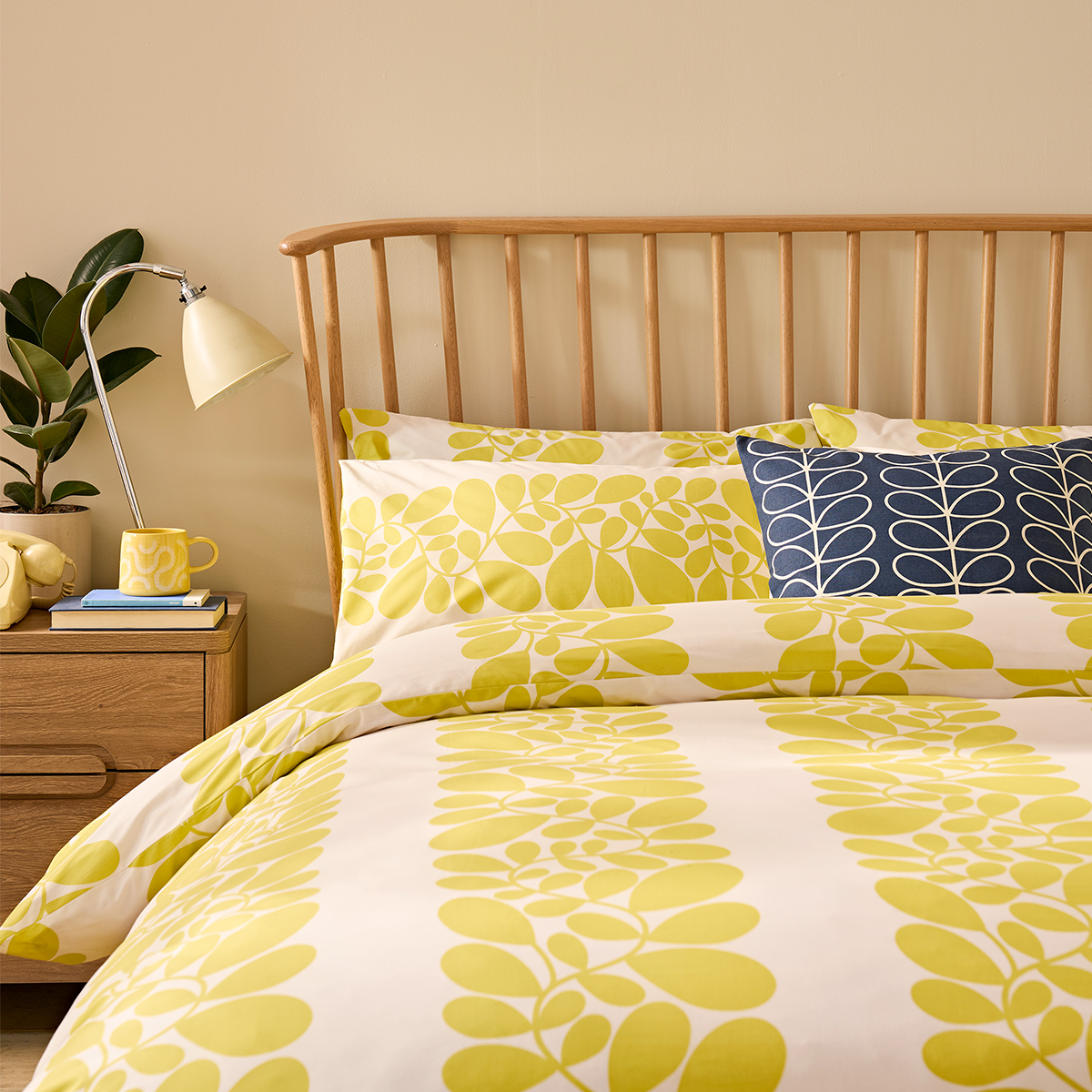 Sycamore Stripe Bed Linen Set - Yellow