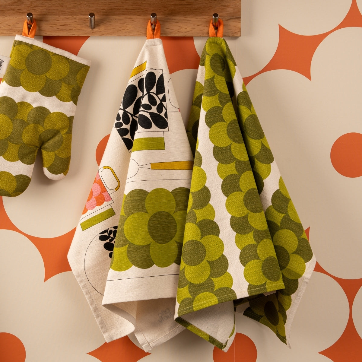 Retro Stripe Set 2 Tea Towels