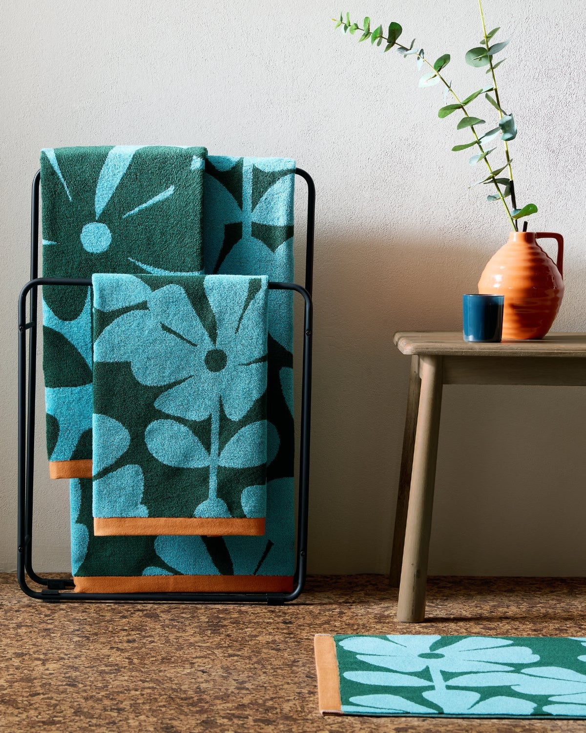 Wildflower Towels - Blue Lagoon