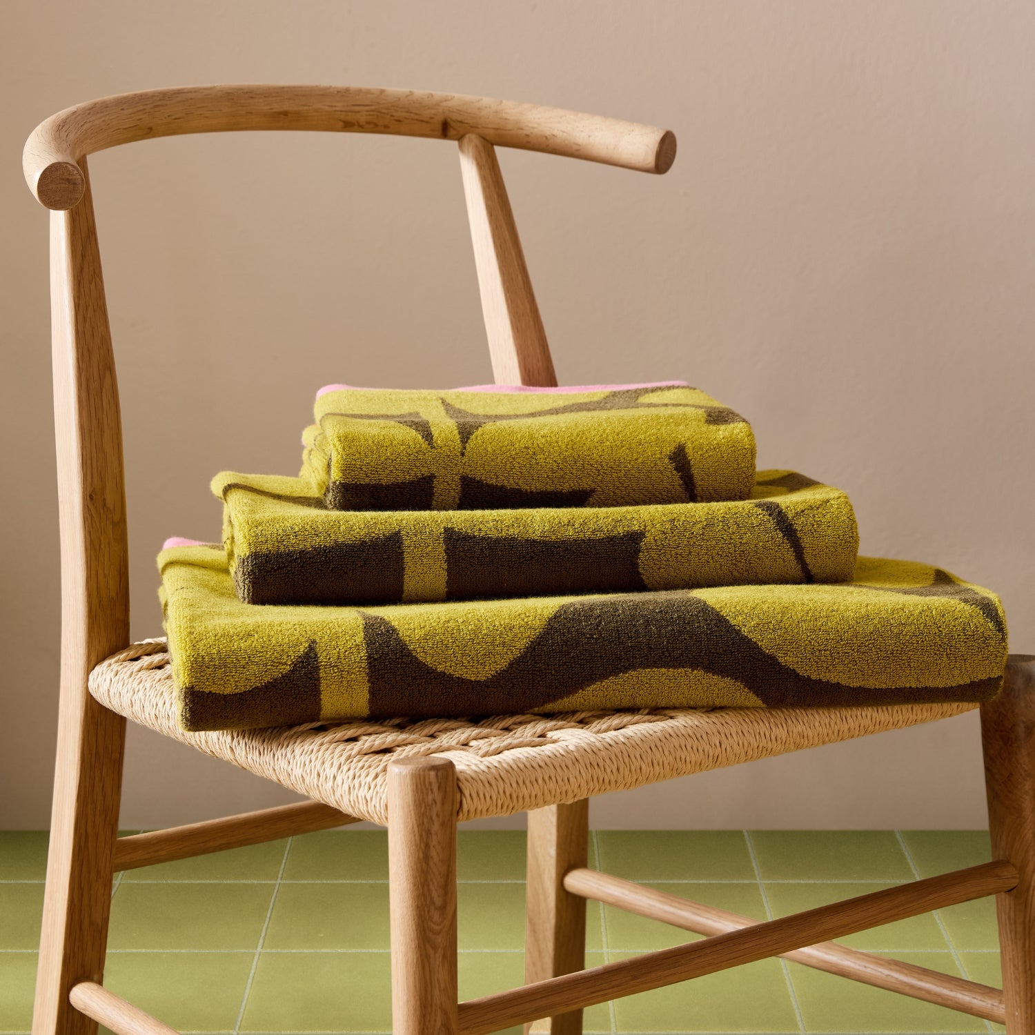Wildflower Towels - Yellow Ochre