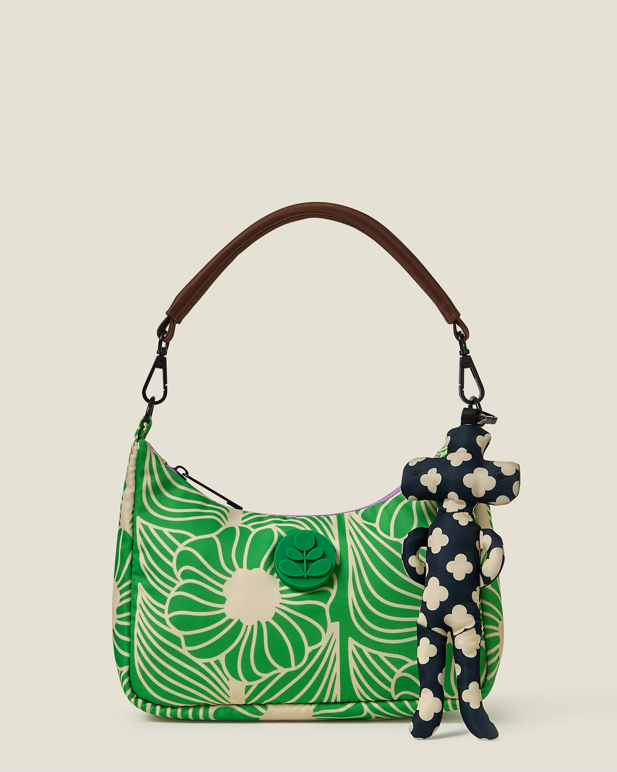 Martian Bag Charm - Flower Galaxy Midnight