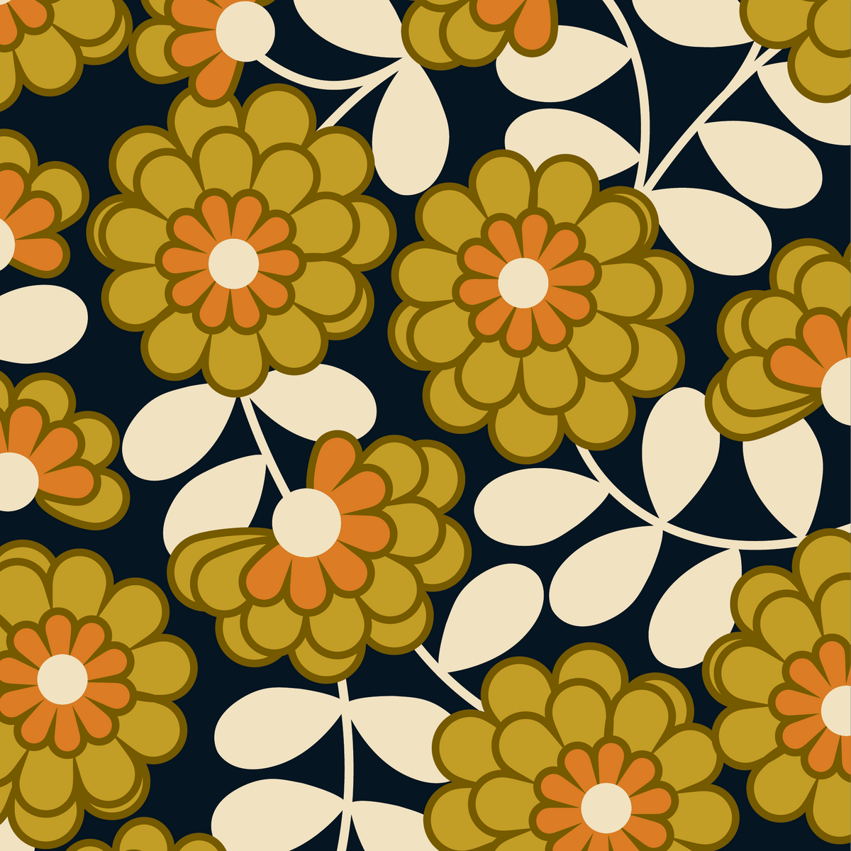Dahlia Wallpaper Sample