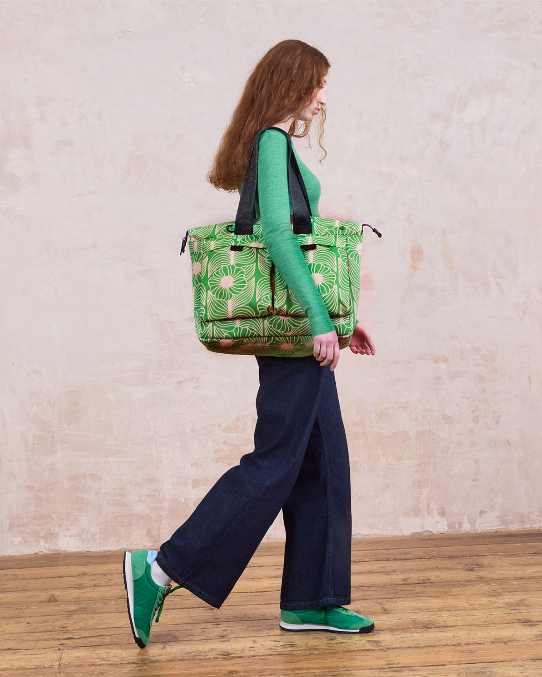 Axis Tote - Moonflower Spring Green