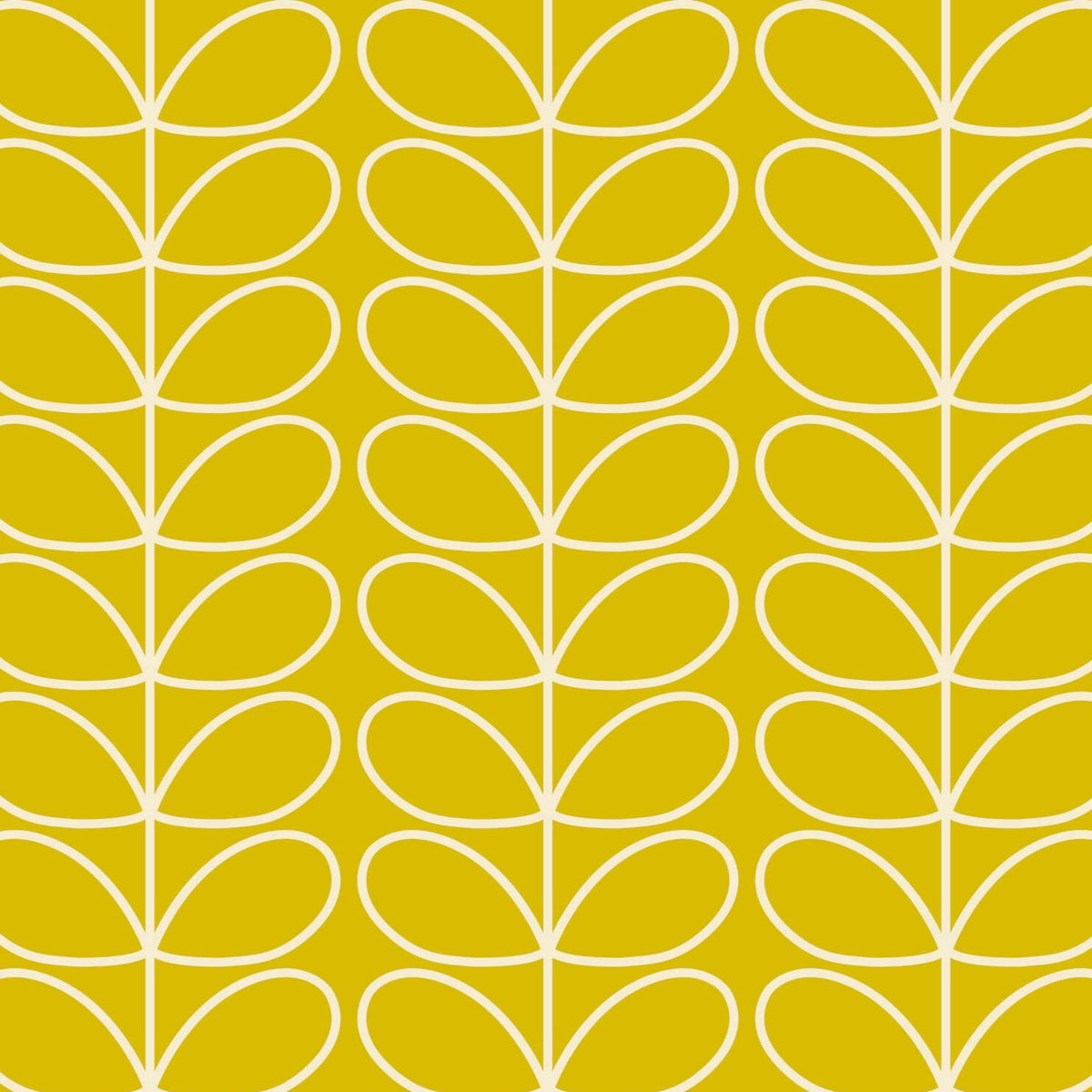 Linear Stem Sunflower Wallpaper Sample