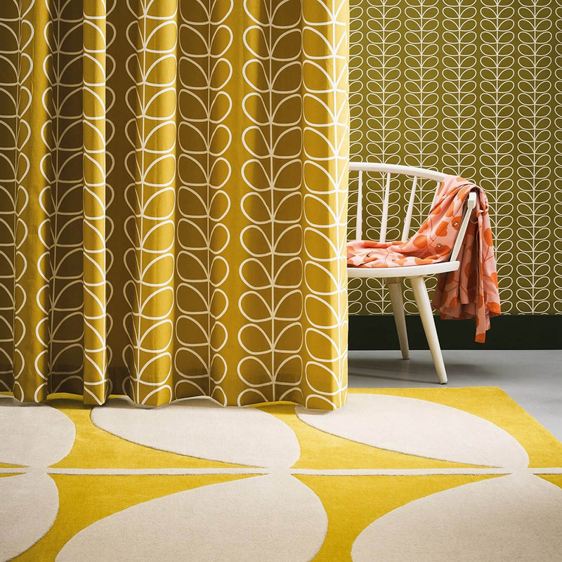 Orla Kiely Yellow Stem Rug Lifestyle Shot