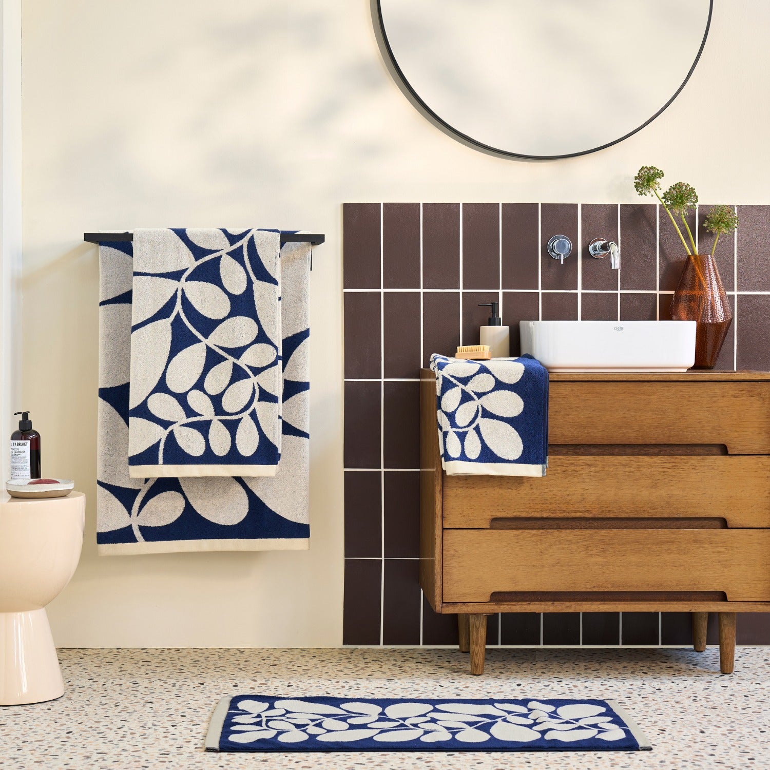 Sycamore Stripe Towels Dusk