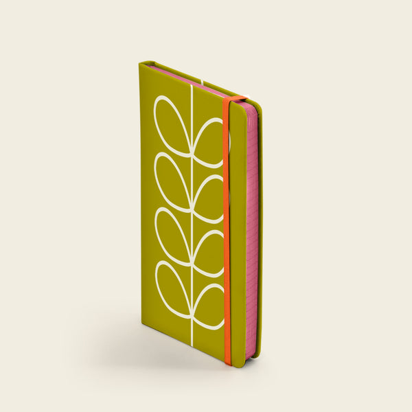 Small Notebook - Linear Stem Olive