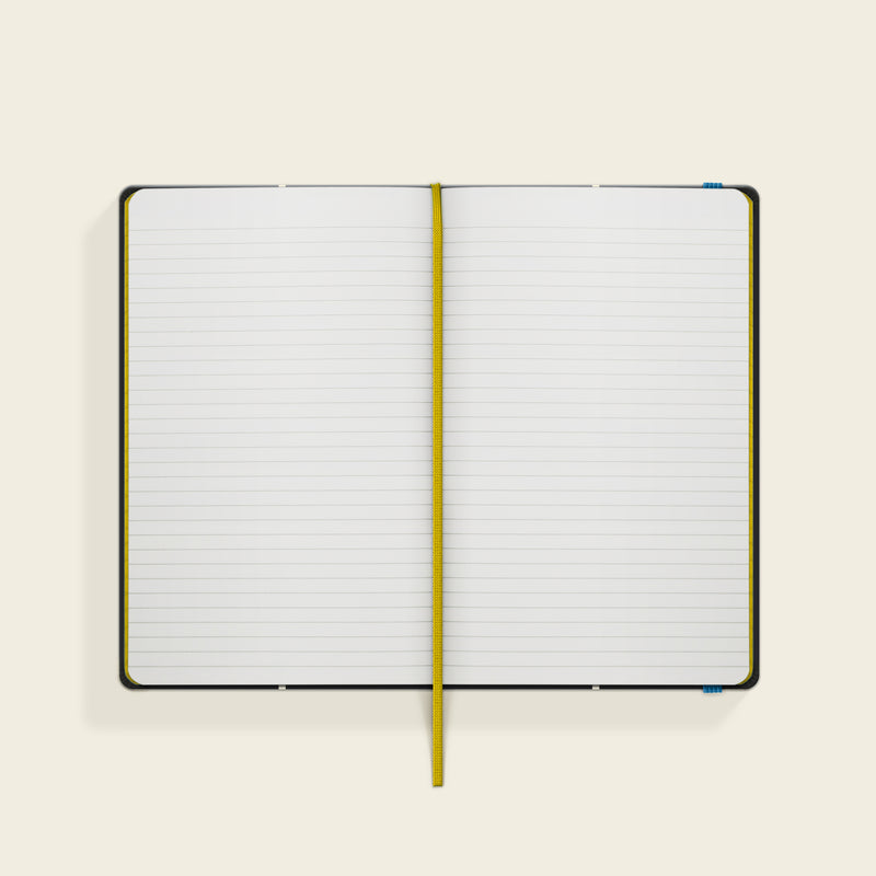 Small Notebook - Linear stem Lead Grey