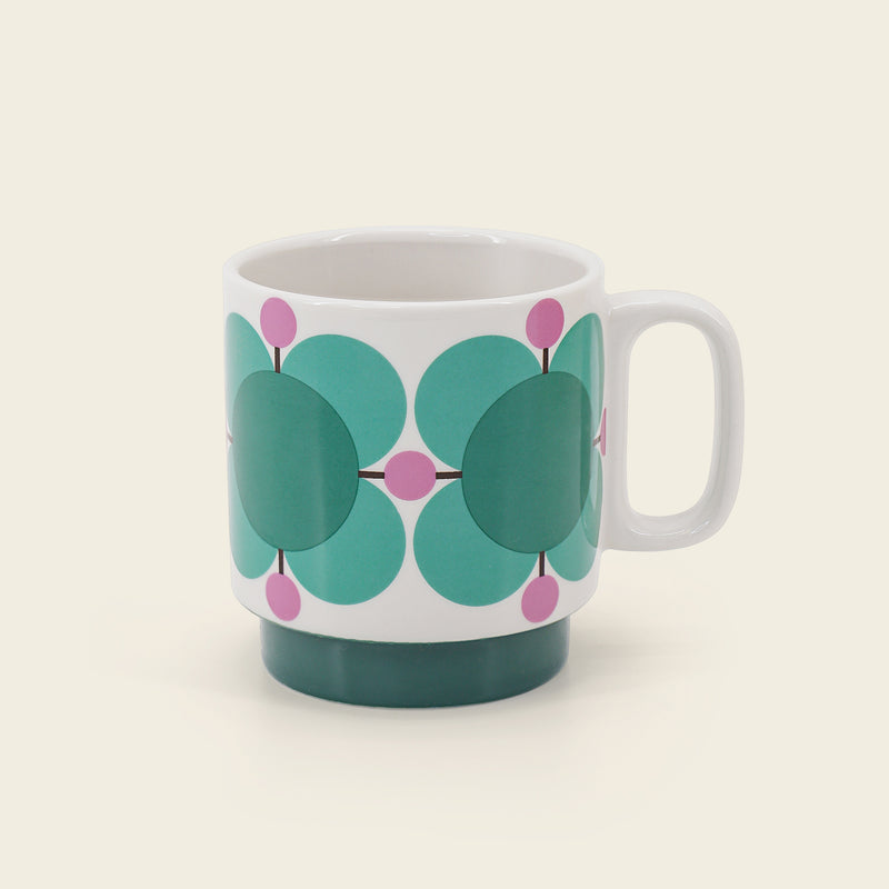 Mug Set of 2 - Atomic Flower Jewel/Latte