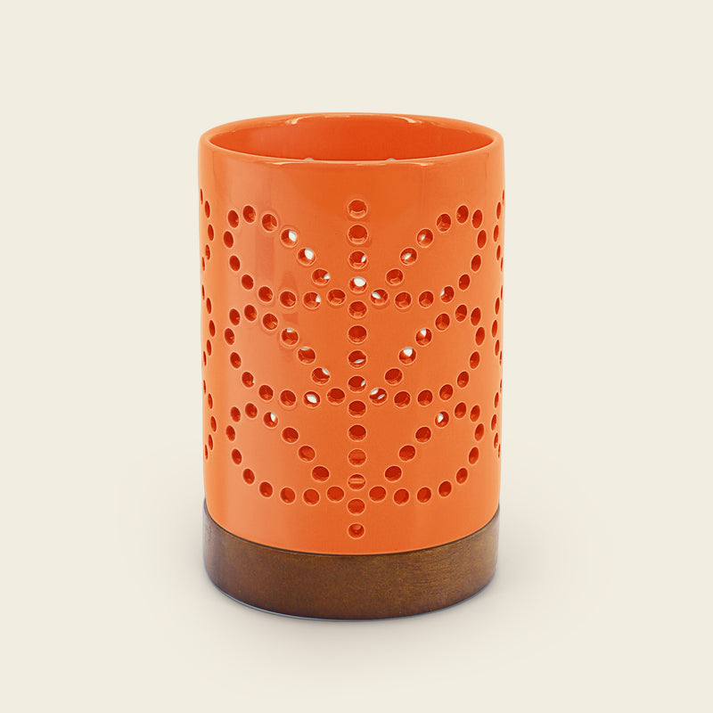 Ceramic Candle Holder - Persimmon