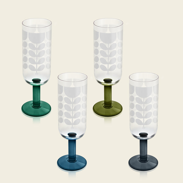 Formal Champagne Glass Set of 4 - Forest