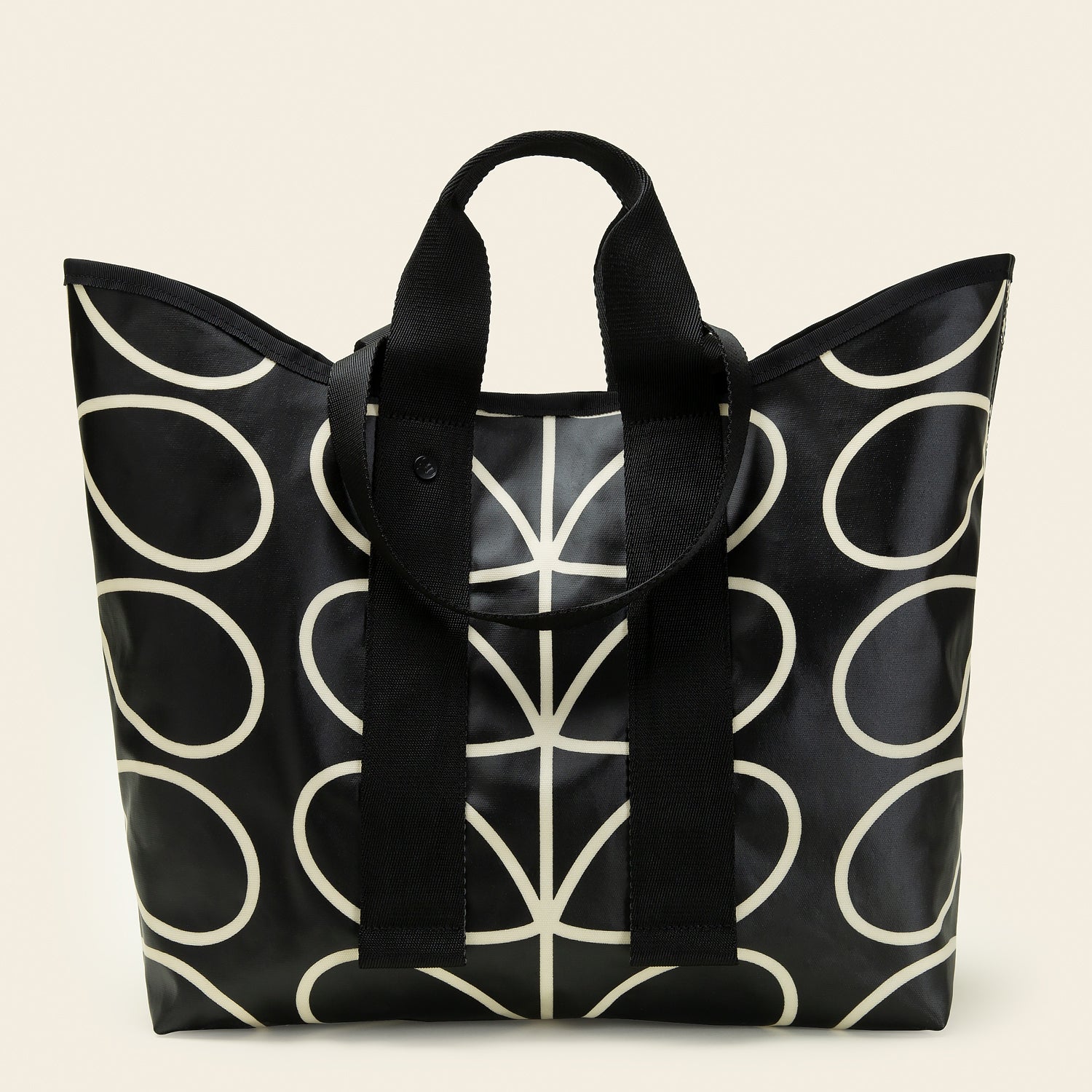 Carryall Basic Large Tote Linear Stem Liquorice