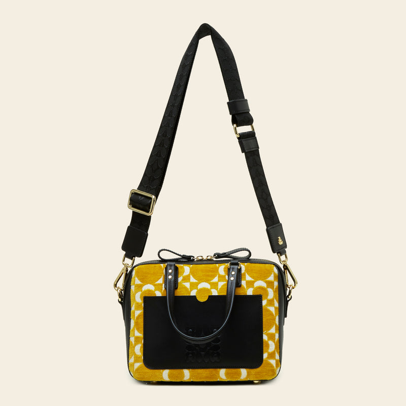 Iris Handbag - Retro Tile Dandelion