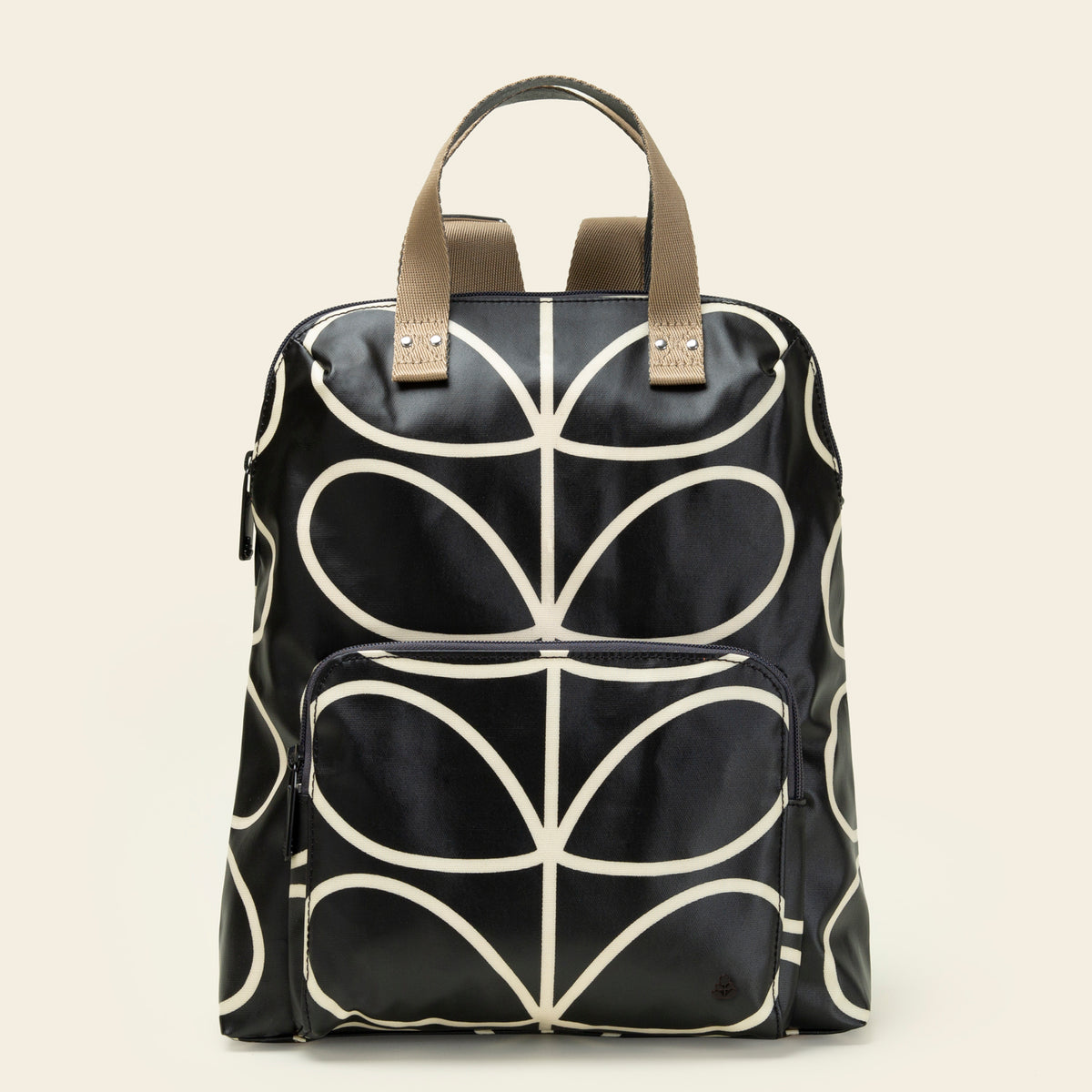 Bestie Backpack For Women Linear Stem Liquorice Black | Orla  display picture 3