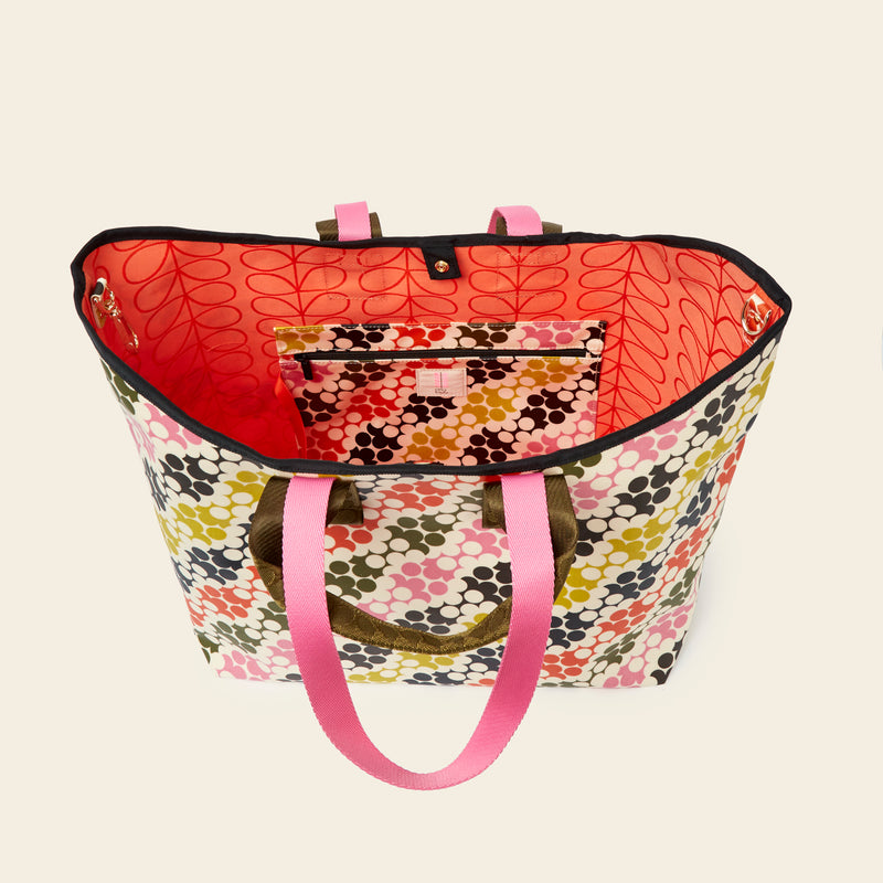 Carryall Large Tote - Puzzle Flower Multi