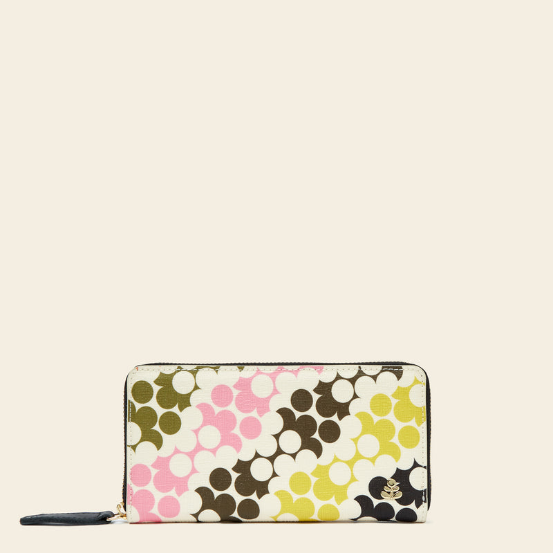 Forget Me Not City Wallet - Puzzle Flower Multi